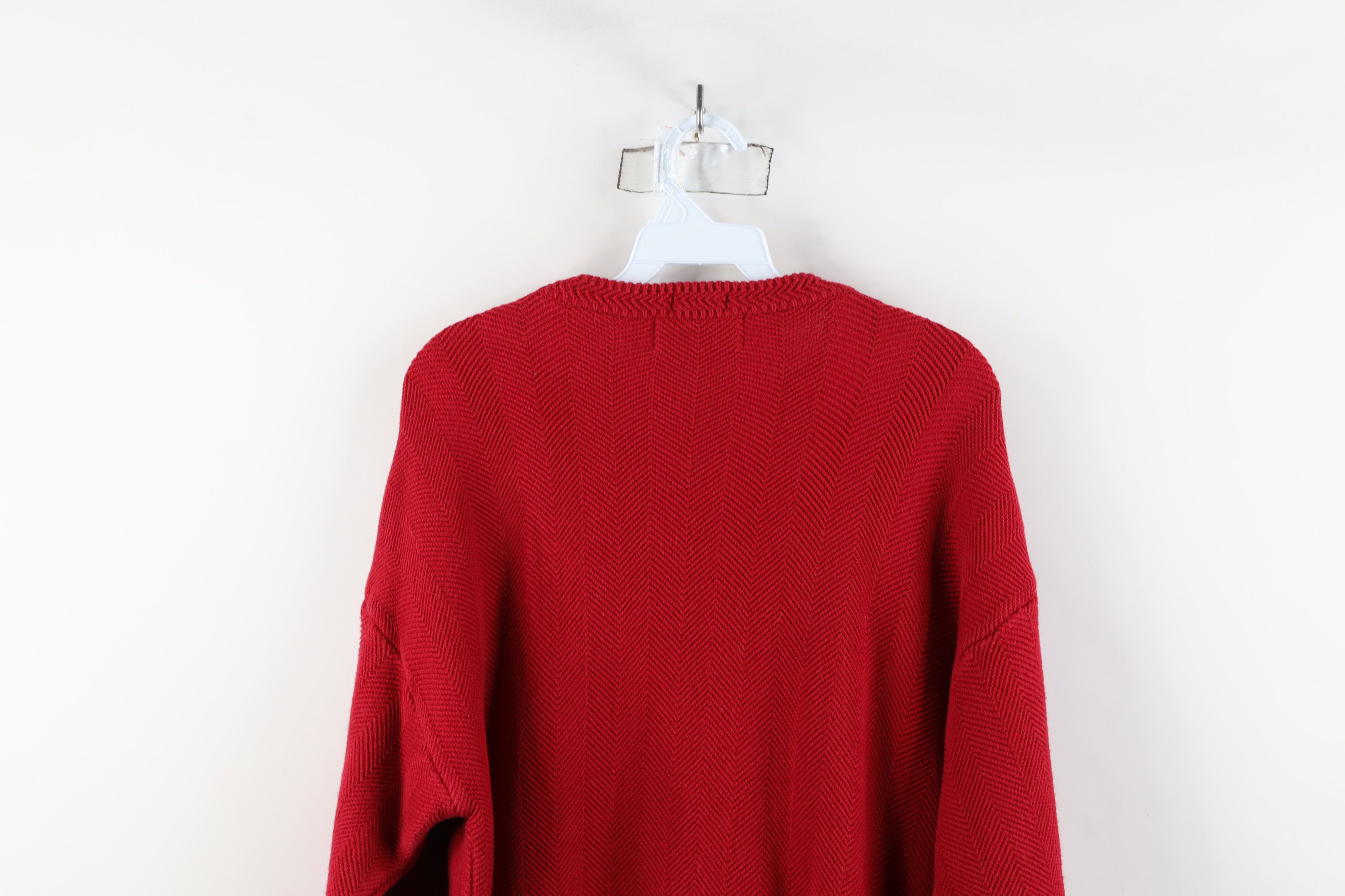 Ralph Lauren × Vintage Vintage 90s Chaps Ralph Lauren Herringbone Knit Sweater Size US M / EU 48-50 / 2 - 11 Thumbnail