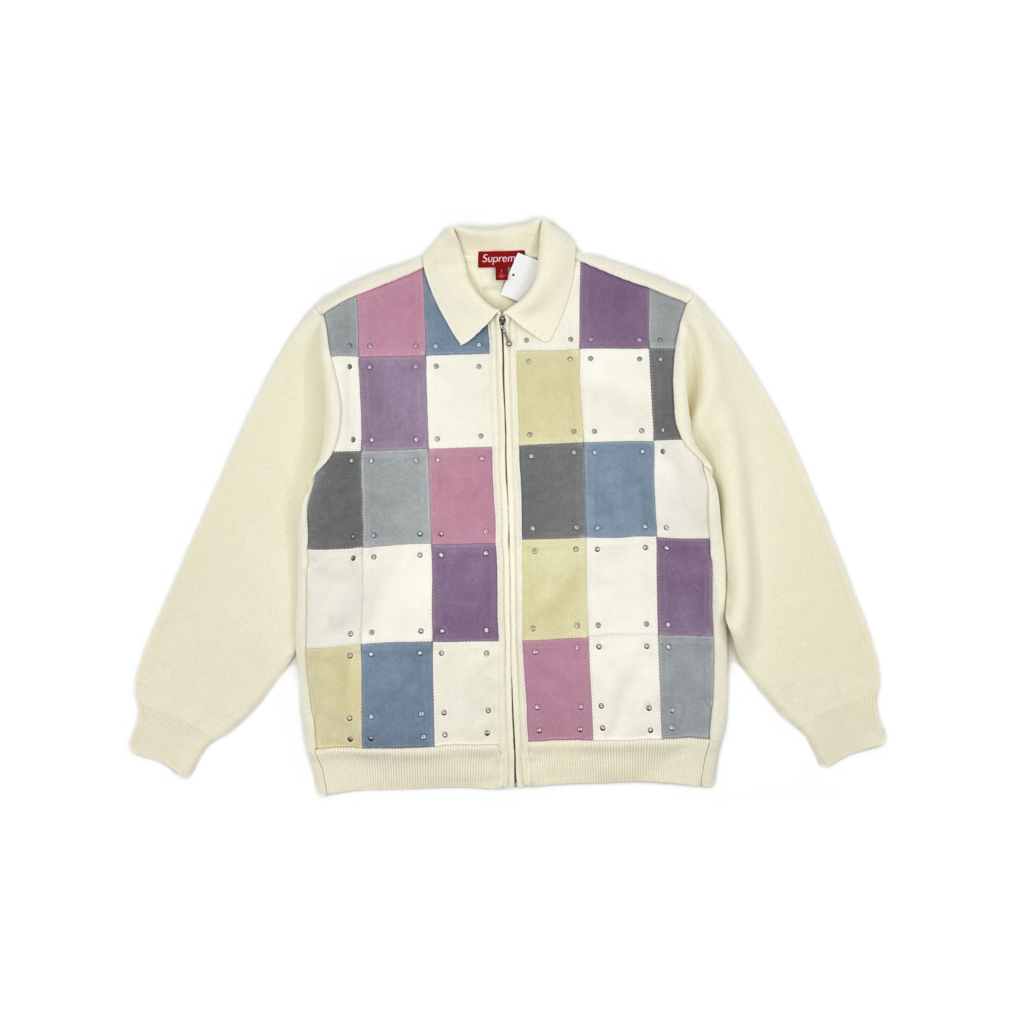 Supreme Supreme Studded Suede Patchwork Cardigan Size S Size US S / EU 44-46 / 1 - 1 Thumbnail