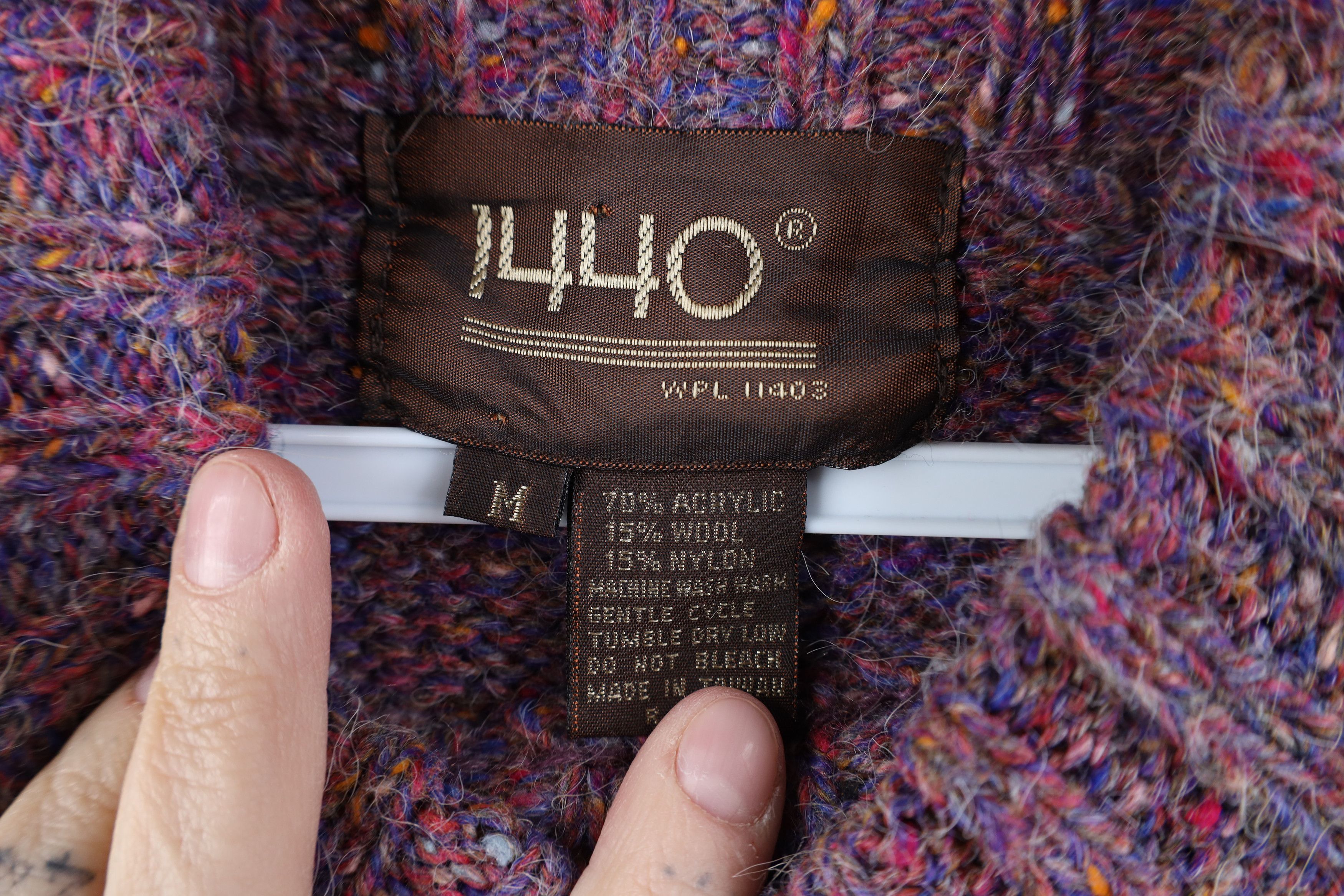 Vintage Vintage 70s Streetwear Wool Blend Knit Mock Neck Sweater Size M / US 6-8 / IT 42-44 - 4 Thumbnail