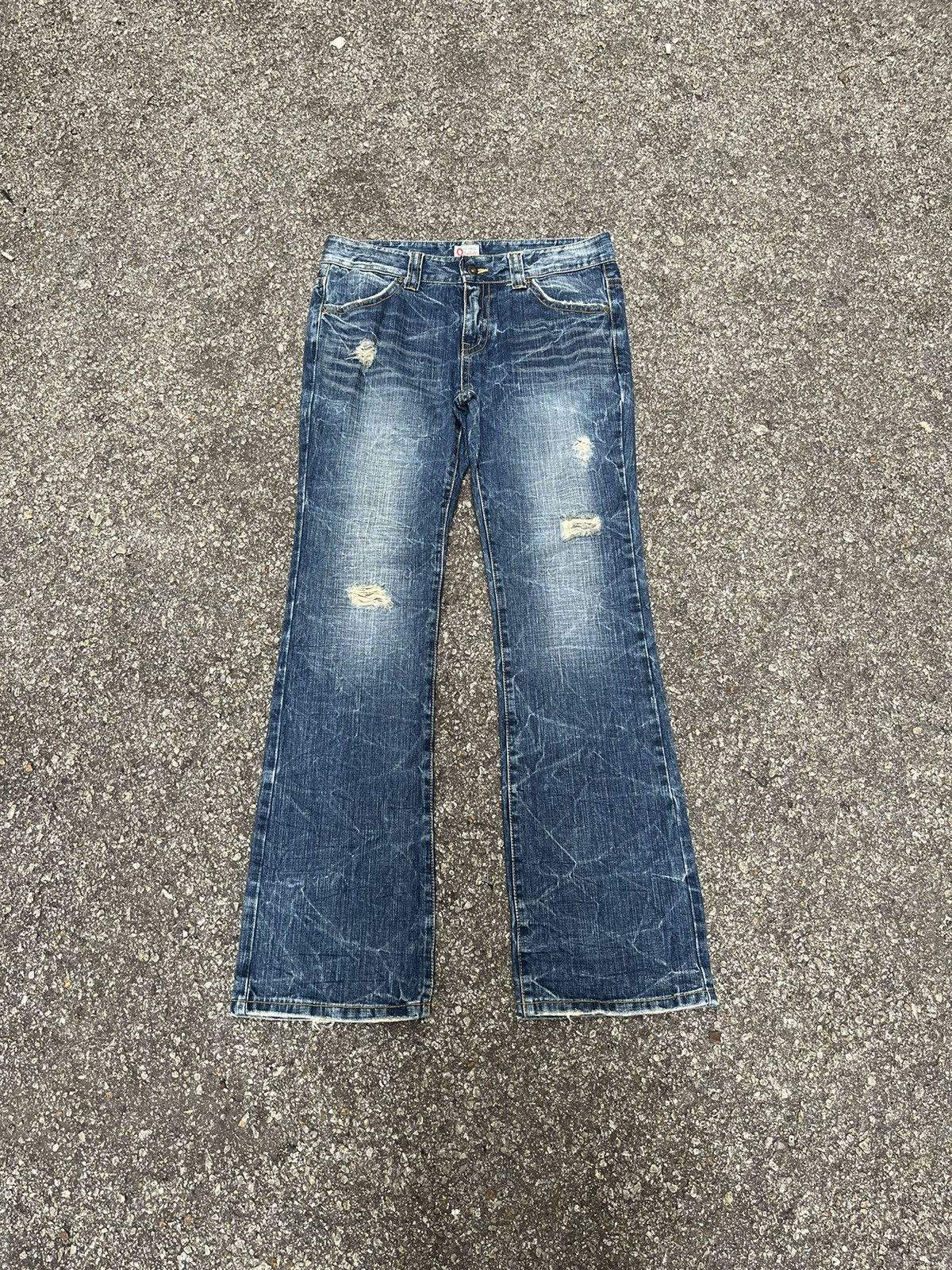 Hysteric Glamour Flare Jeans Ozz First Destroyed Distressed Denim Size US 32 / EU 48 - 2 Thumbnail