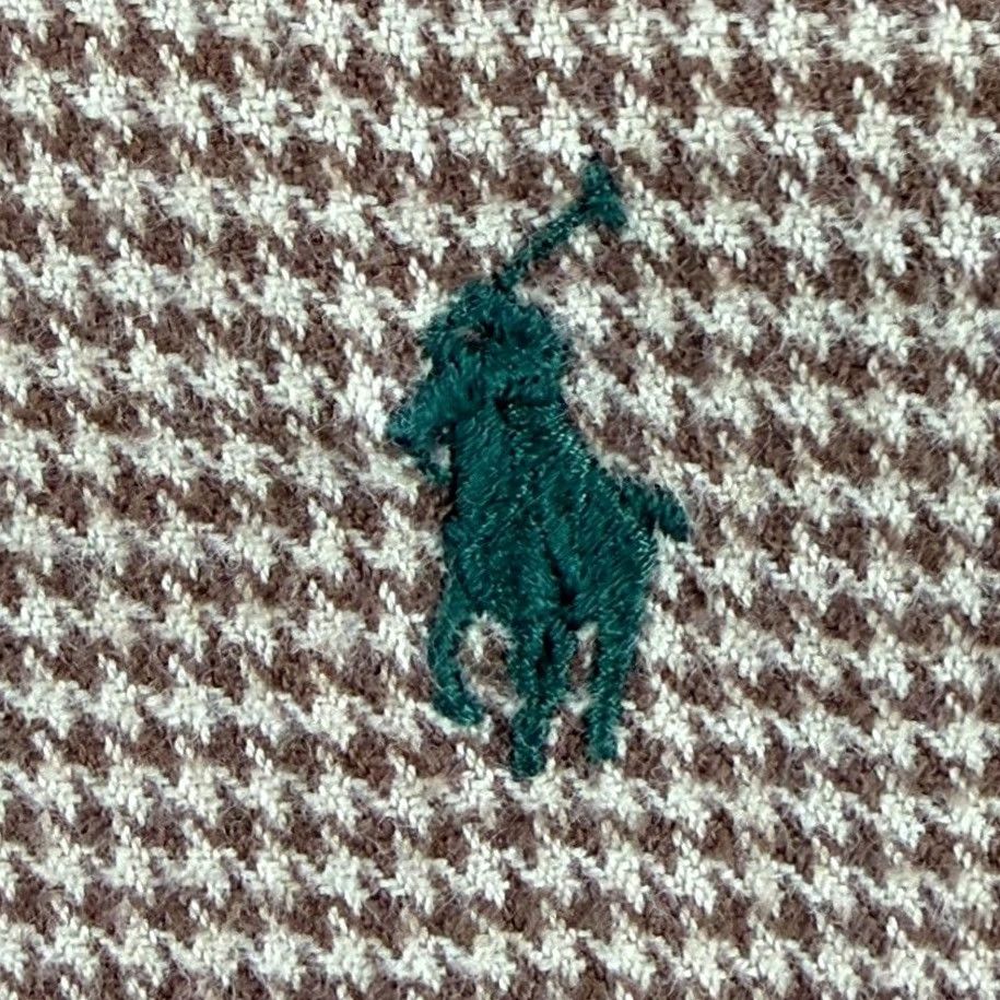 Polo Ralph Lauren Polo Ralph Lauren Shirt Men 4XLT Tall Brown Houndstooth Classic Fit Pony Prep Size US XXL / EU 58 / 5 - 4 Thumbnail