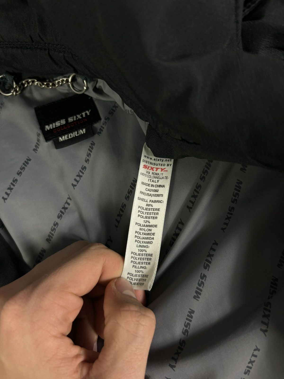 Miss Sixty Miss Sixty Y2K Biker Bomber Wоmеns Jacket Leather Style 00s Size M / US 6-8 / IT 42-44 - 12 Thumbnail