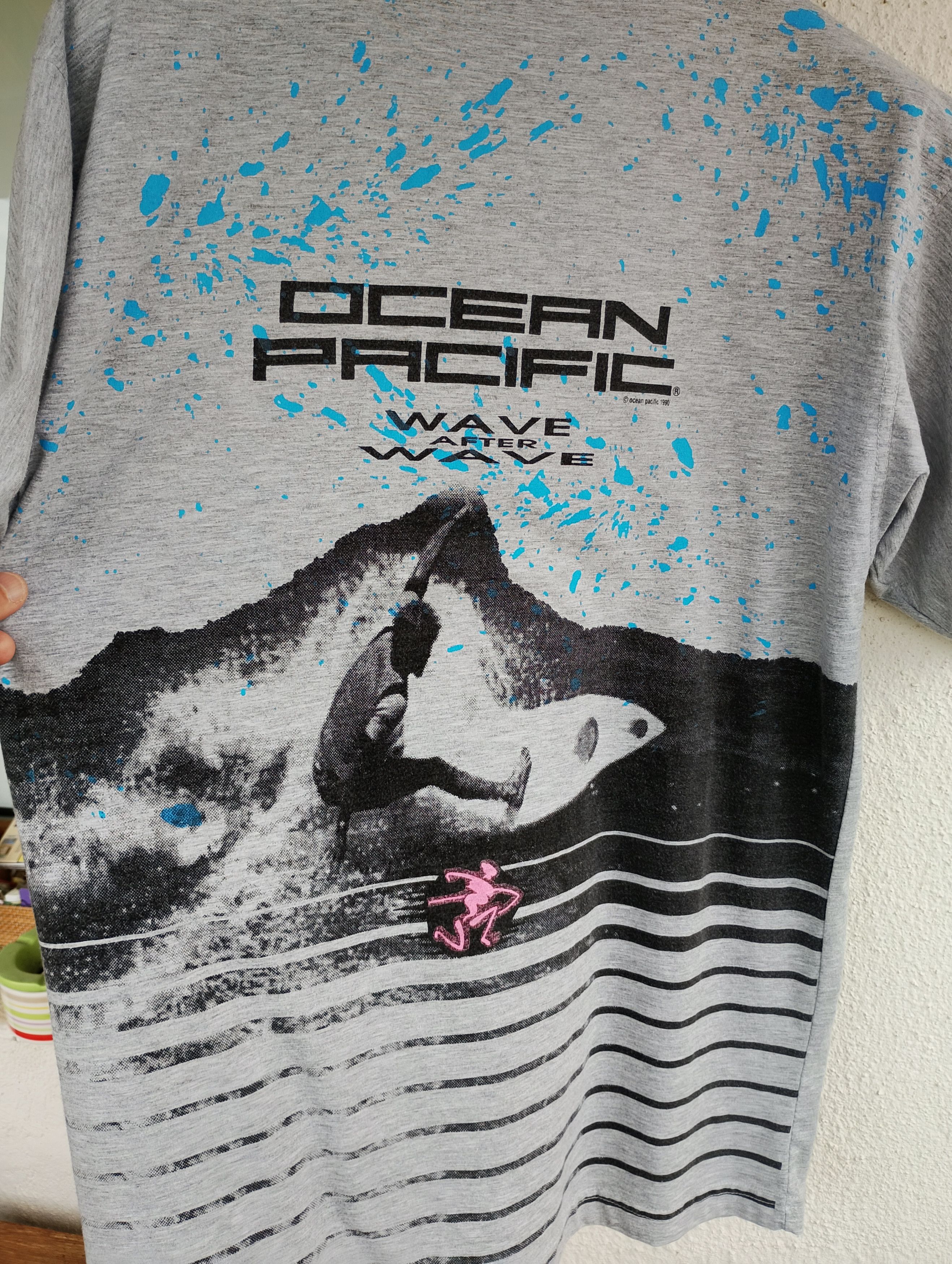 Ocean Pacific Ocean Pacific Vintage 1990 Wave After Wave t-shirt L Size US L / EU 52-54 / 3 - 14 Thumbnail