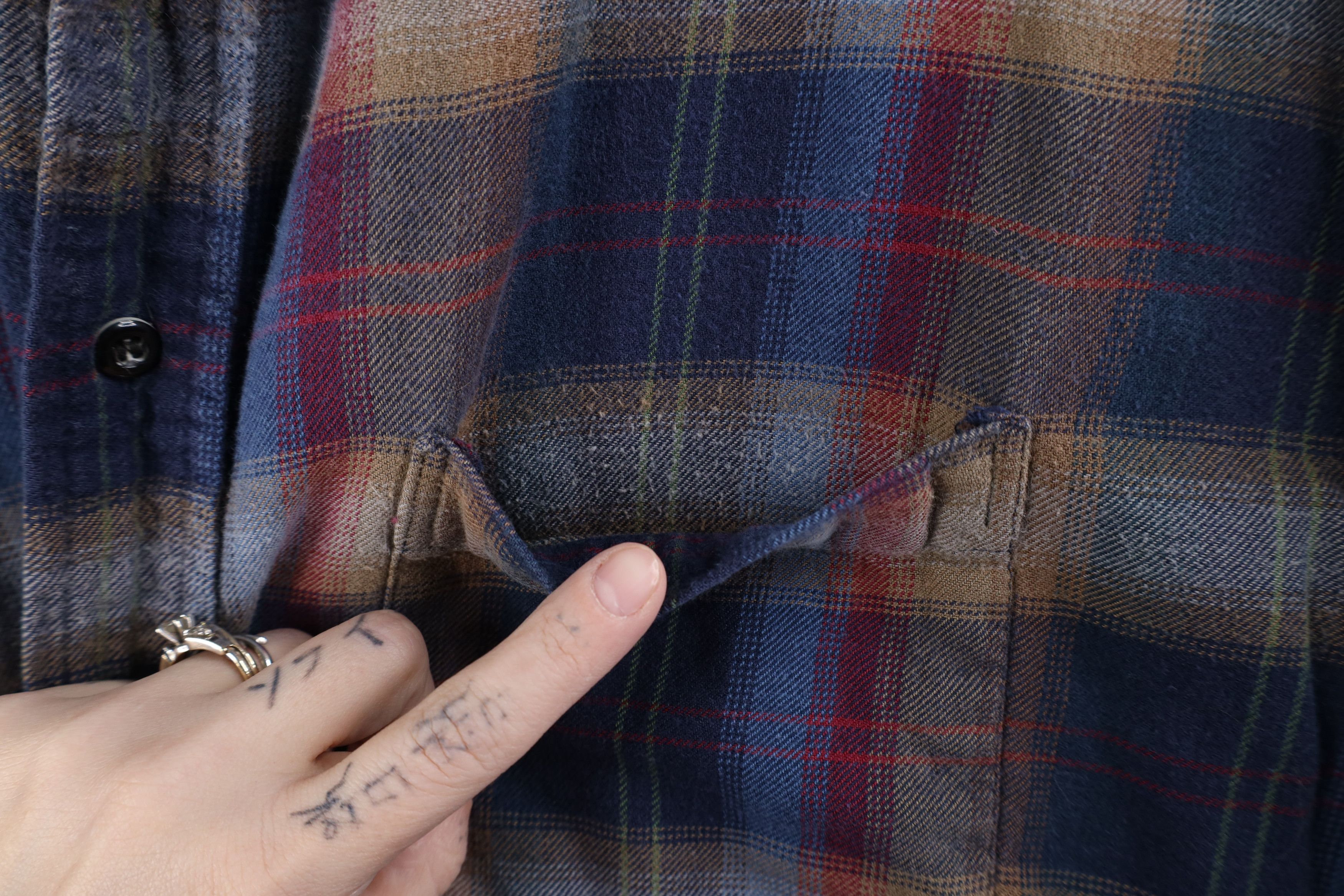 Vintage Vintage 90s Streetwear Rainbow Plaid Flannel Button Shirt Size US M / EU 48-50 / 2 - 4 Thumbnail