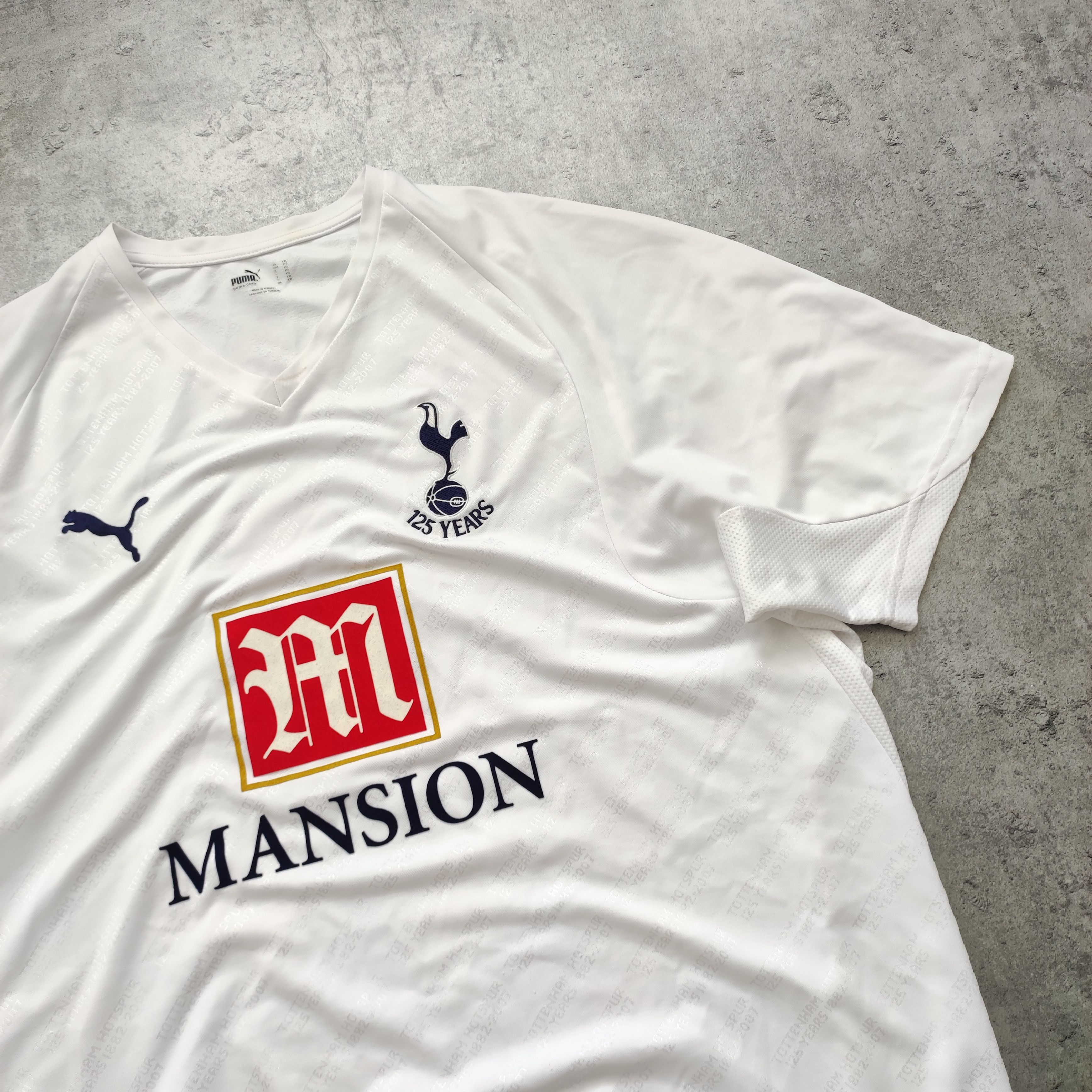 Vintage Vintage RARE 2007 Tottenham London 125yrs Home Puma Jersey Size US XXL / EU 58 / 5 - 3 Thumbnail
