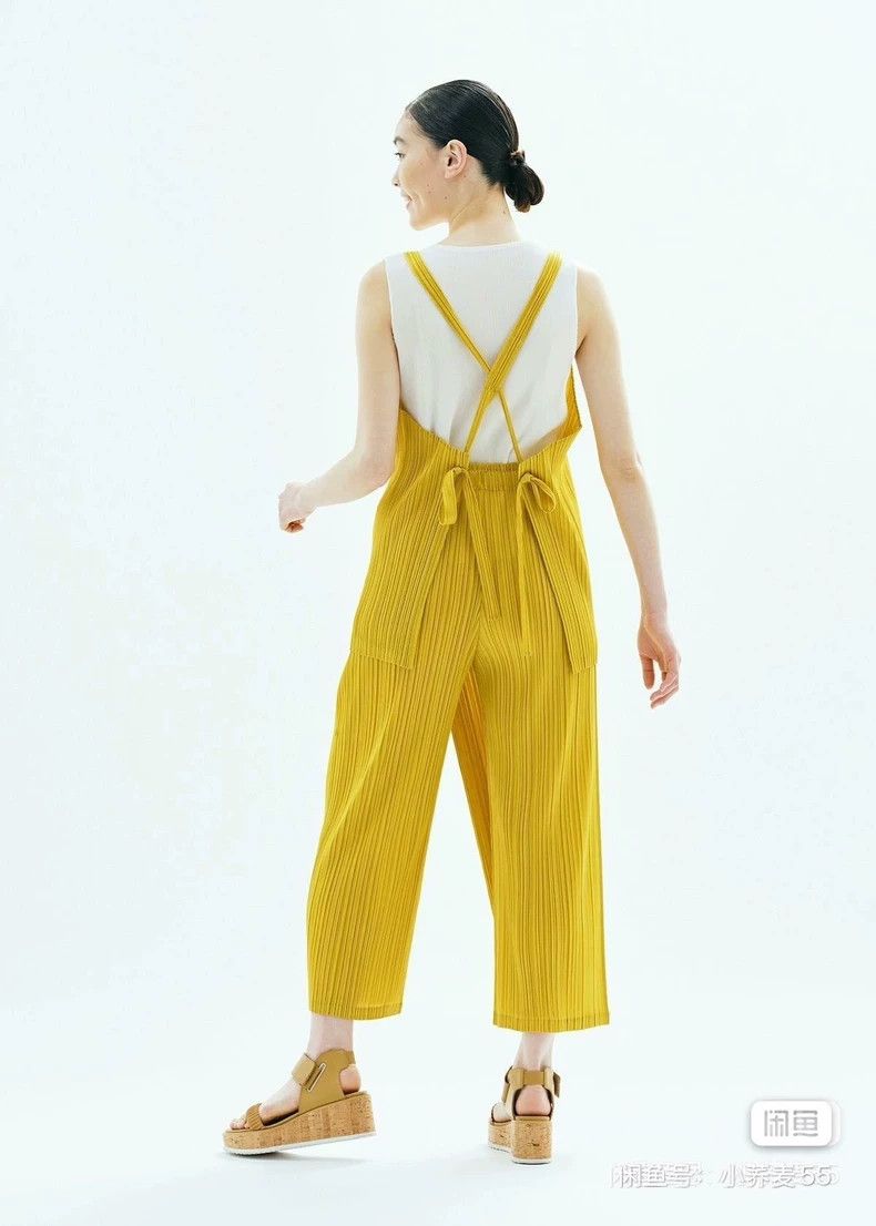Issey Miyake Issey Miyake size:3 Yellow pleated vest Size L / US 10 / IT 46 - 5 Thumbnail