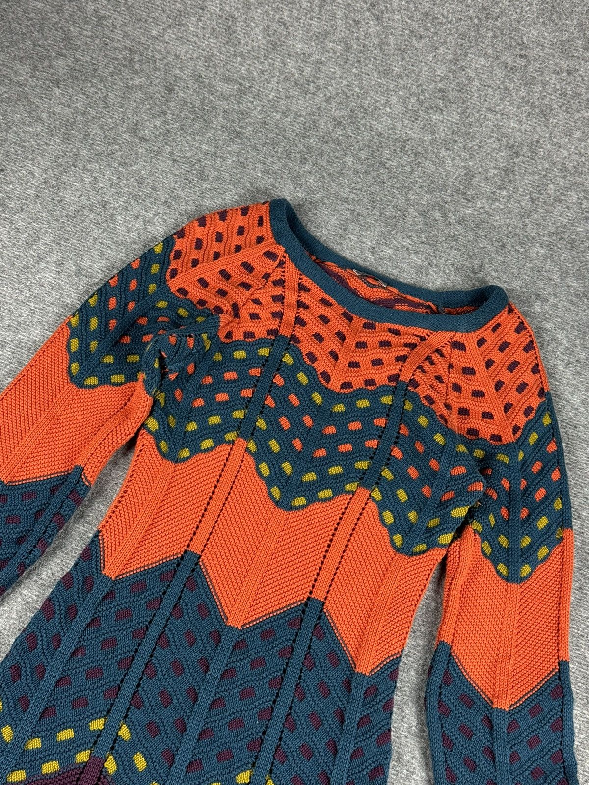Japanese Brand Avant Garde archive multicolor knitted dress Size S / US 4 / IT 40 - 6 Thumbnail