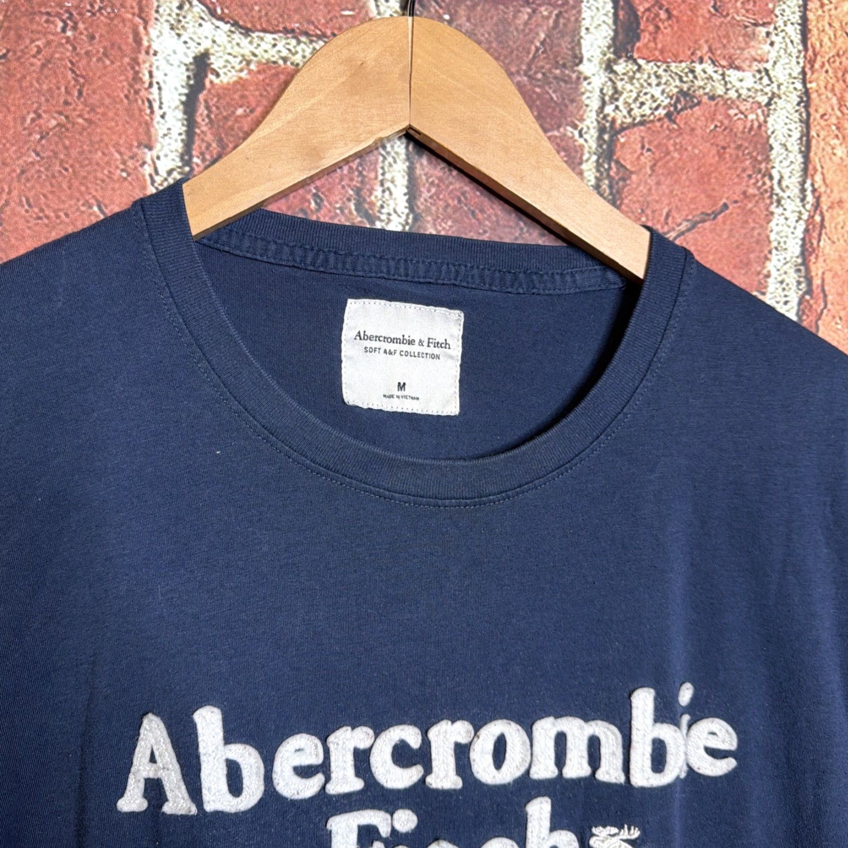 Abercrombie & Fitch VINTAGE Abercrombie & Fitch Shirt Mens M Blue Muscle Fit y2k 2000s Skater Short Sleeve Crew Neck T-Shirt Cotton Size US M / EU 48-50 / 2 - 2 Thumbnail