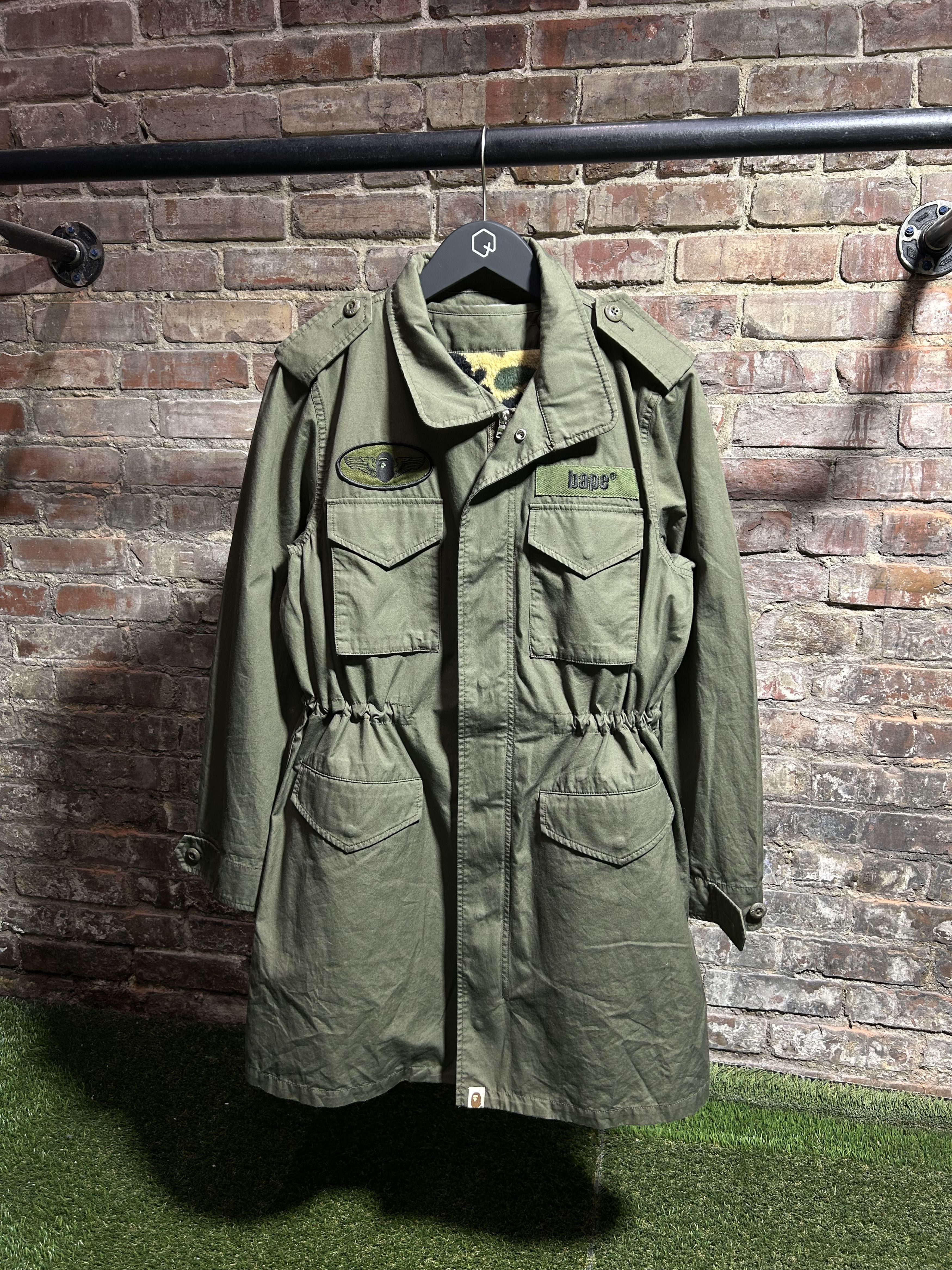 Bape Bape Army Parka Jacket Size S / US 4 / IT 40 - 1 Thumbnail