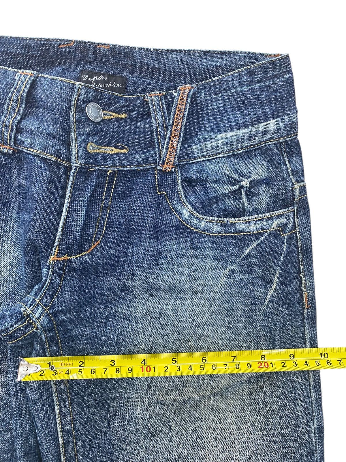 Japanese Brand Japanese Brand Faded Wash Ripped Style Boot Cut Jeans Size US 28 / EU 44 - 8 Thumbnail