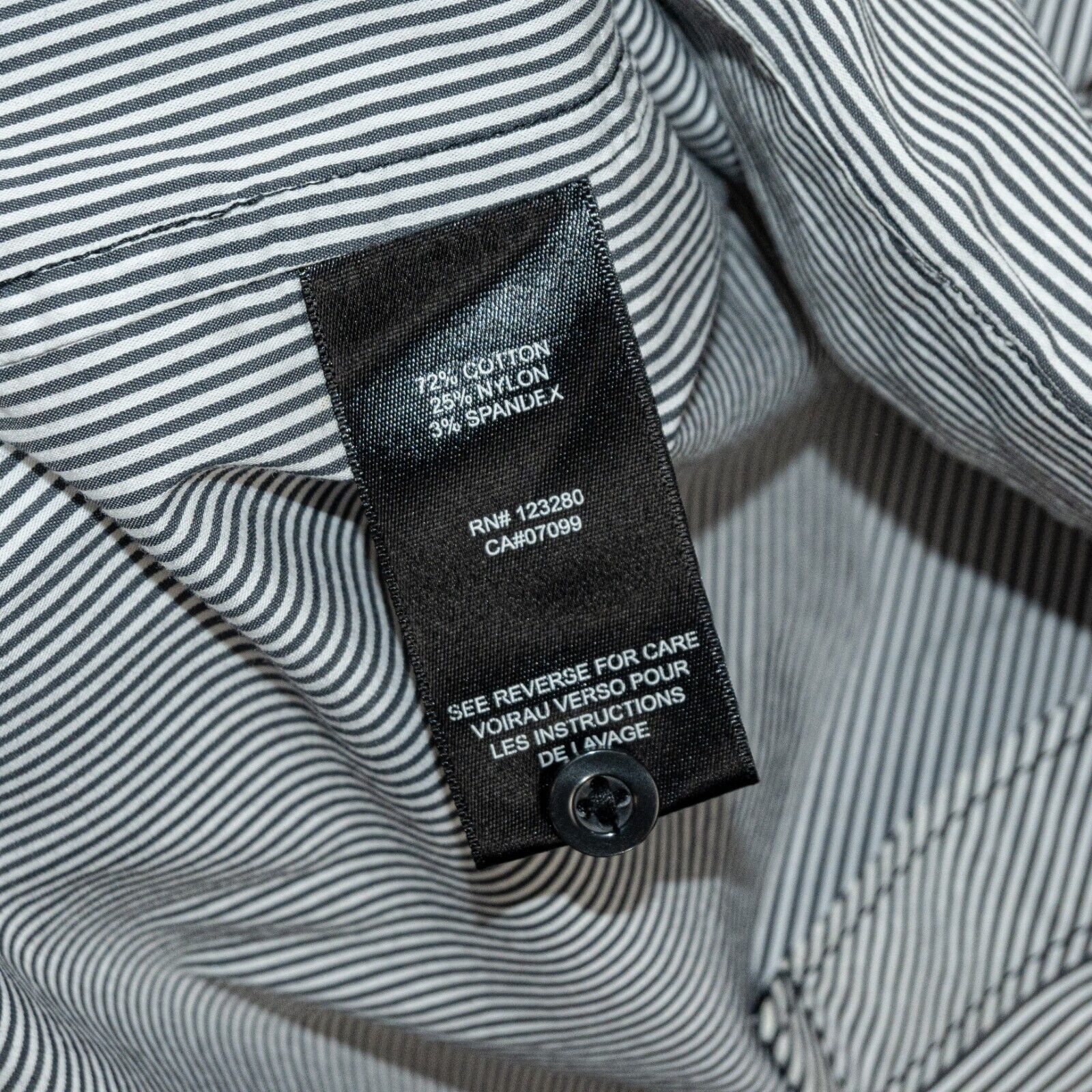 TravisMathew Travis Mathew Men's Snap button up Shirt in Gray Stripe Size US L / EU 52-54 / 3 - 6 Thumbnail
