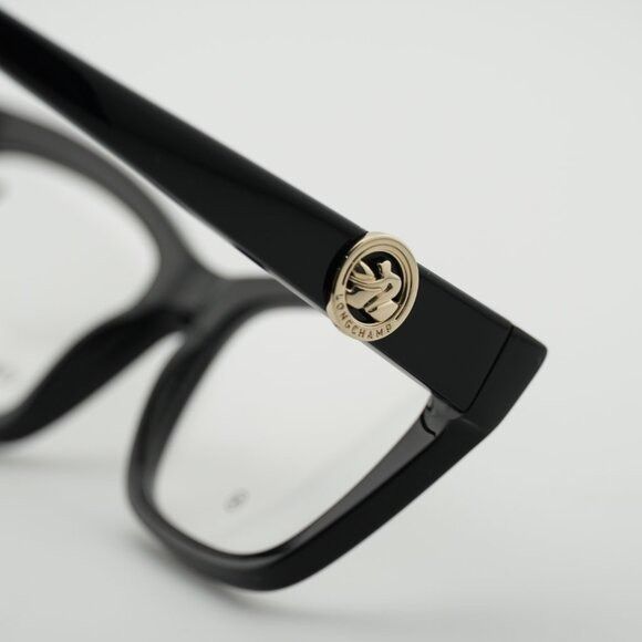 Longchamp Longchamp LO2762 001 Eyeglasses Black 51mm Cat Eye Frame Size ONE SIZE - 6 Thumbnail