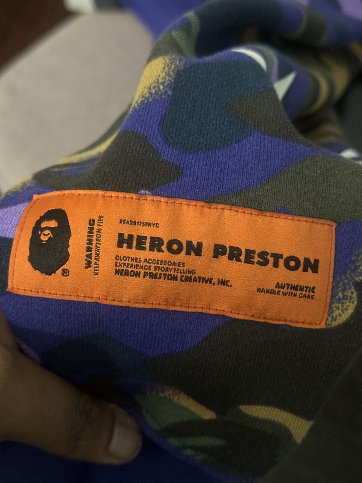 Bape × Heron Preston Bape x Heron Preston Mix Camo Shark Hoodie Size US M / EU 48-50 / 2 - 5 Thumbnail