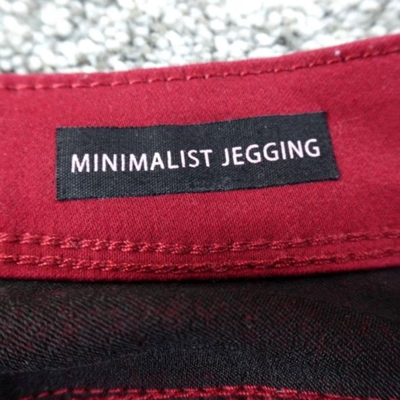 Vintage Curve Appeal Pants Womens 12 Red Minimalist Jegging Jeans Stretch High Rise Flex Skinny Pockets Curv eAppeal Pants Size 34" / US 12 / IT 48 - 7 Thumbnail