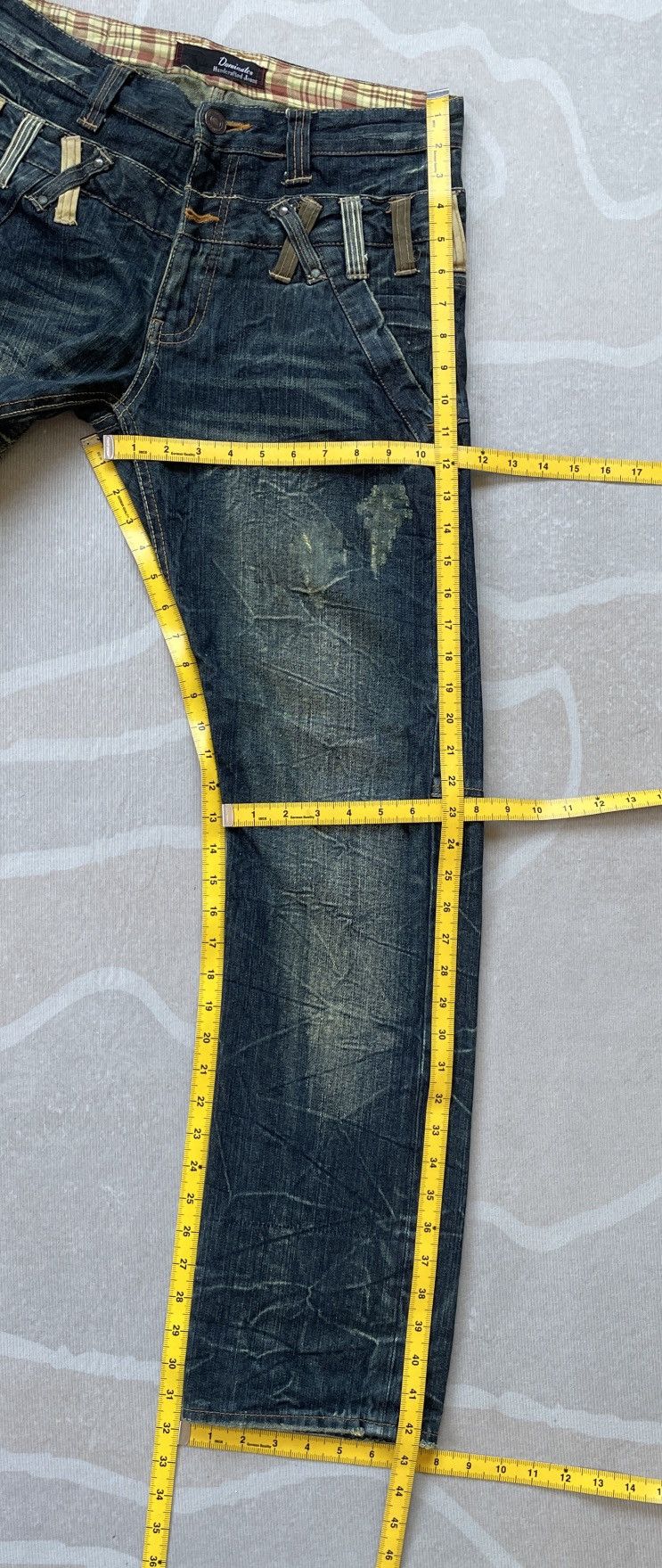 If Six Was Nine Dominate Double Waist Jeans Size US 31 - 14 Thumbnail