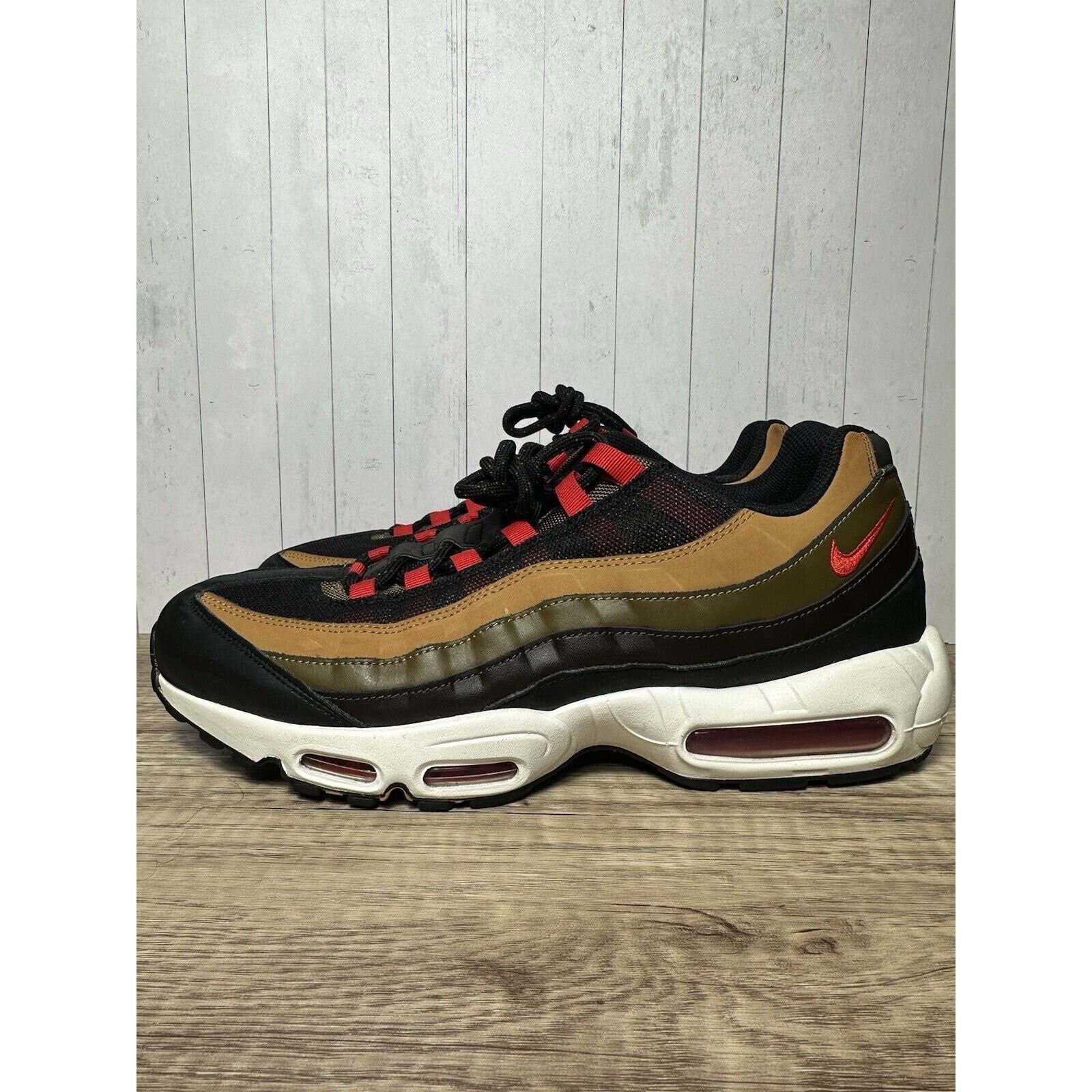 Nike Nike Air Max 95 Essential Yukon Brown Red CT1805 200 SZ 13 Size US 13 / EU 46 - 2 Thumbnail