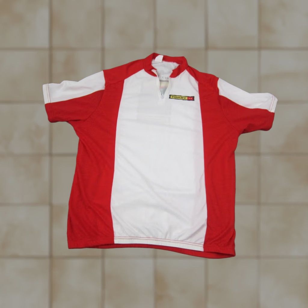 Vintage VINTAGE Cycling Jersey Mens XL White Red Mississippi River TOMRV 17 80s Size US XL / EU 56 / 4 - 1 Thumbnail