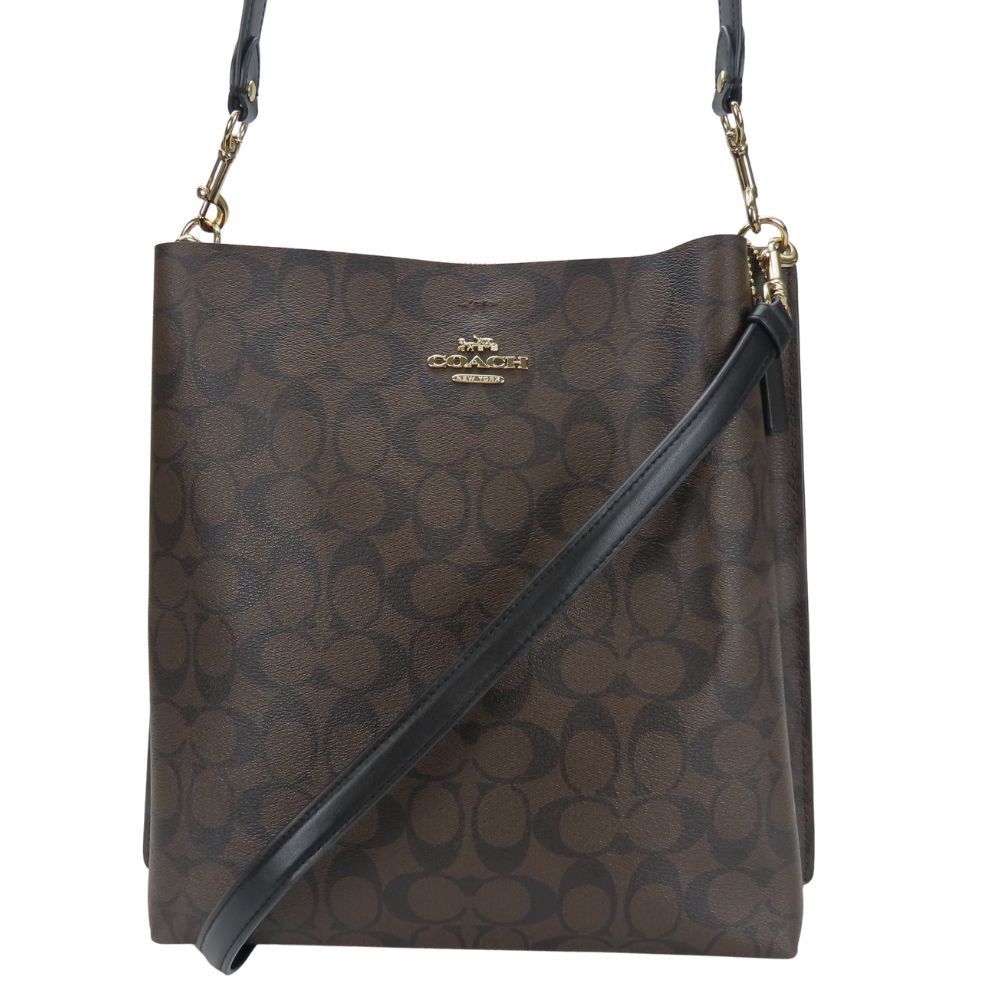 Coach Coach Molly Bucket Signature Pvc 2Way Shoulder Bag Leather Shoulder Bag Ca561 in Brown, Women's