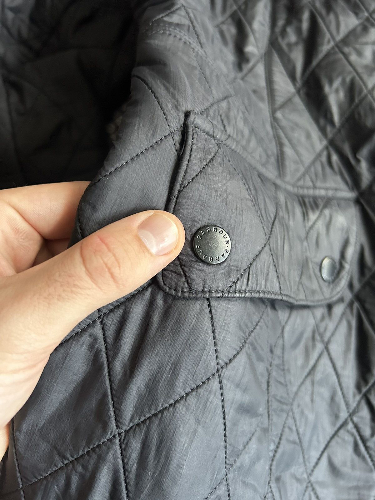 Barbour Vintage Barbour Cavarly Quilted Jacket Mens Solid Style UK16 Size US L / EU 52-54 / 3 - 6 Thumbnail