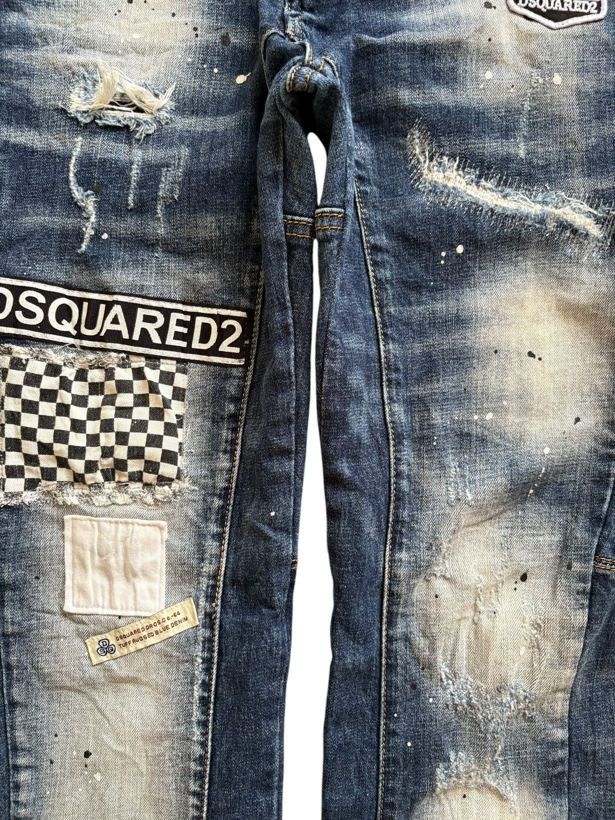 Dsquared2 Vintage Dsquared2 Patches Faded Wash Embellish Jeans Size US 31 - 5 Thumbnail