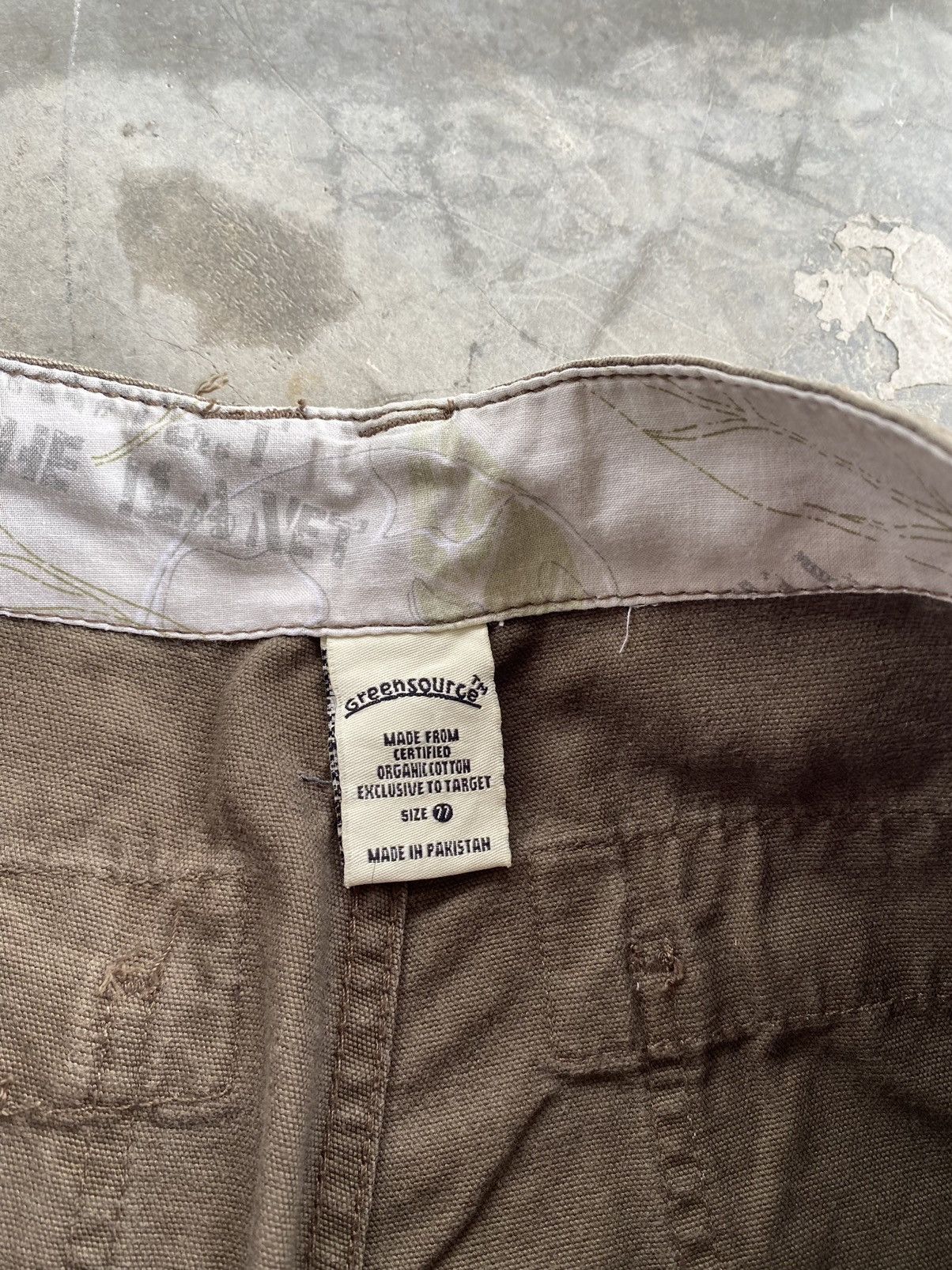 JNCO × Japanese Brand Baggy Jeans Green Source Sun Faded Chocolate/Green Cargo Size US 30 / EU 46 - 9 Thumbnail