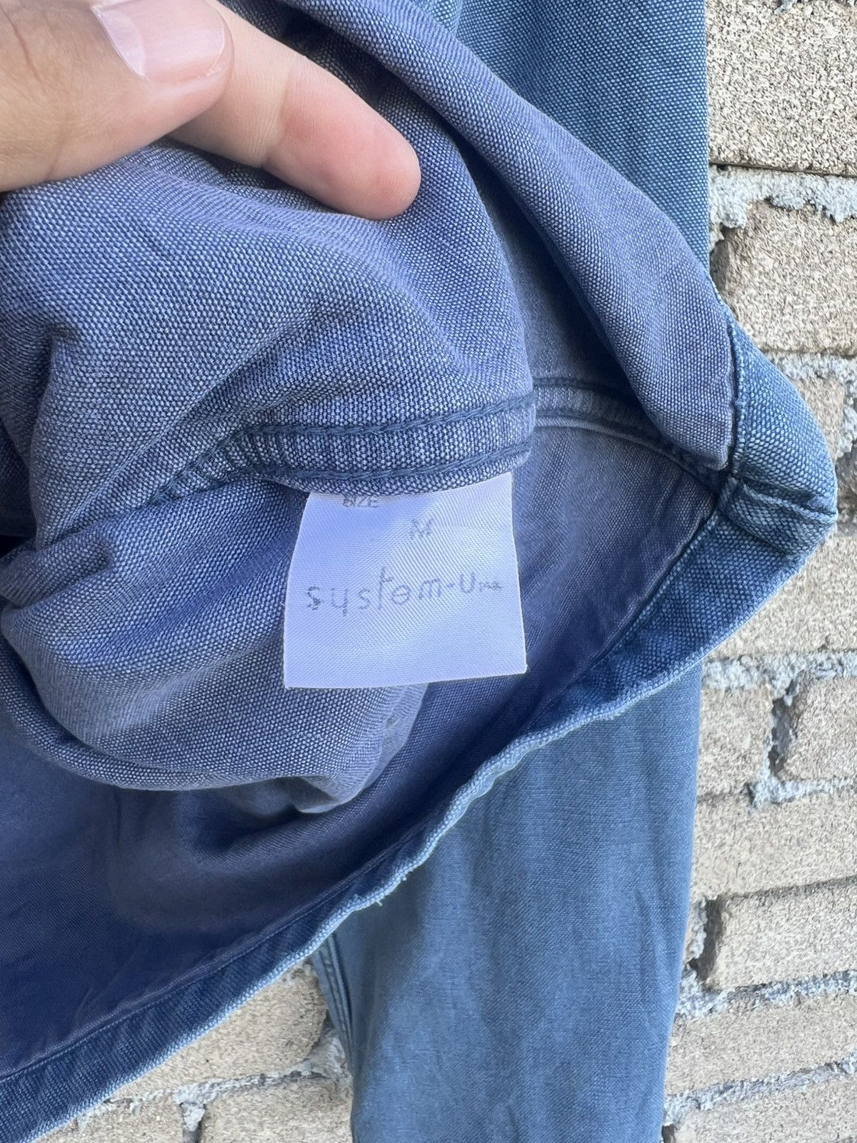 Japanese Brand Vintage Bartack Natural Denim Zipper Jacket Workwear Style Size US M / EU 48-50 / 2 - 8 Thumbnail