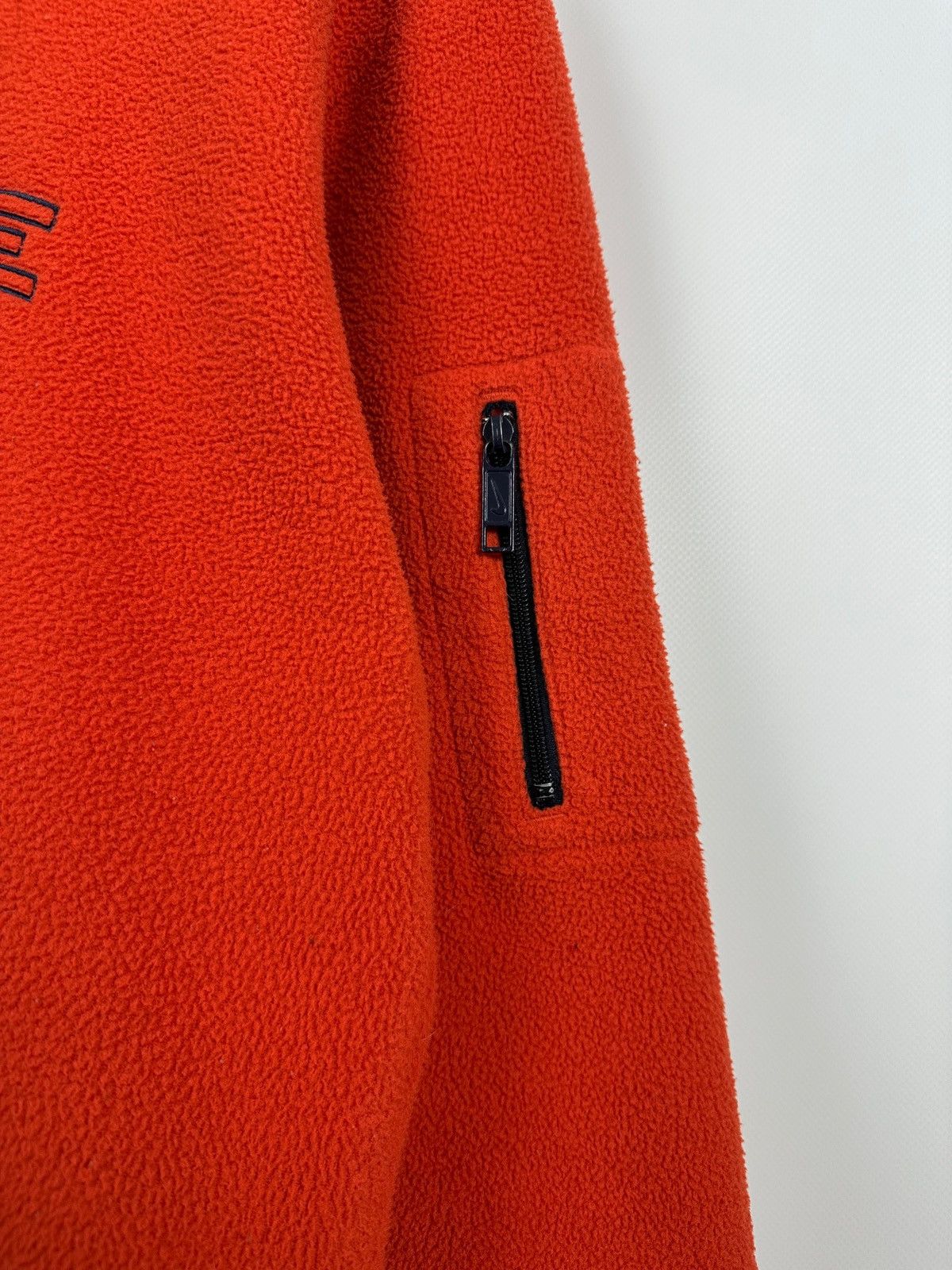 Nike 90s Vintage Nike Center Big Logo Fleece Half Neck Jacket Size US S / EU 44-46 / 1 - 11 Thumbnail