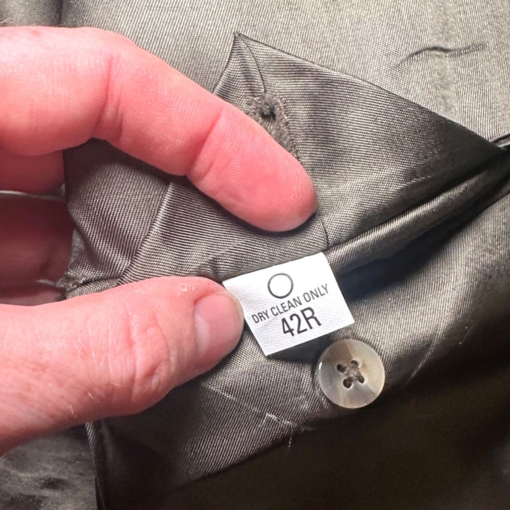 Orvis Orvis Blazer Men 42R Olive Herringbone Heavy Tweed Wool 2 Piece Buttoned Blazer - 42R Size 42R - 7 Thumbnail