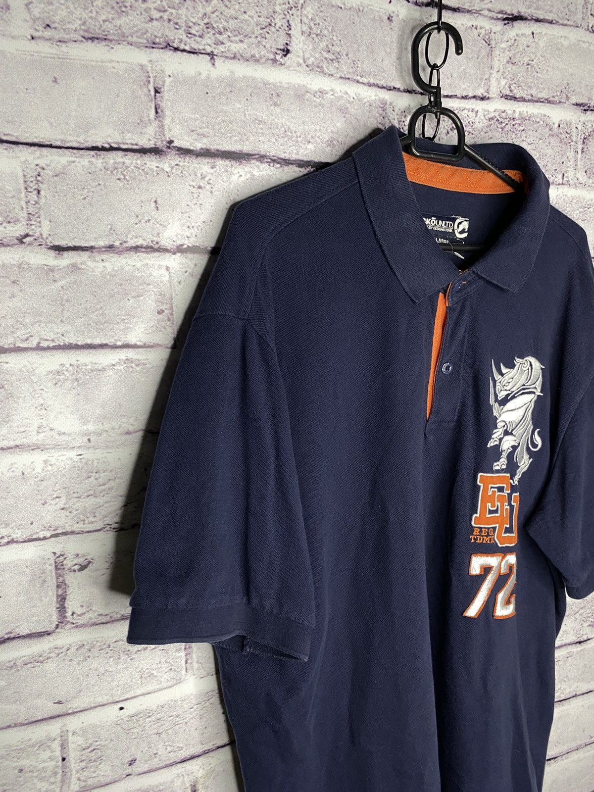 Ecko Unltd. Men's vintage Streetwear overprint logo polo Ecko Unltd Size US XL / EU 56 / 4 - 2 Thumbnail