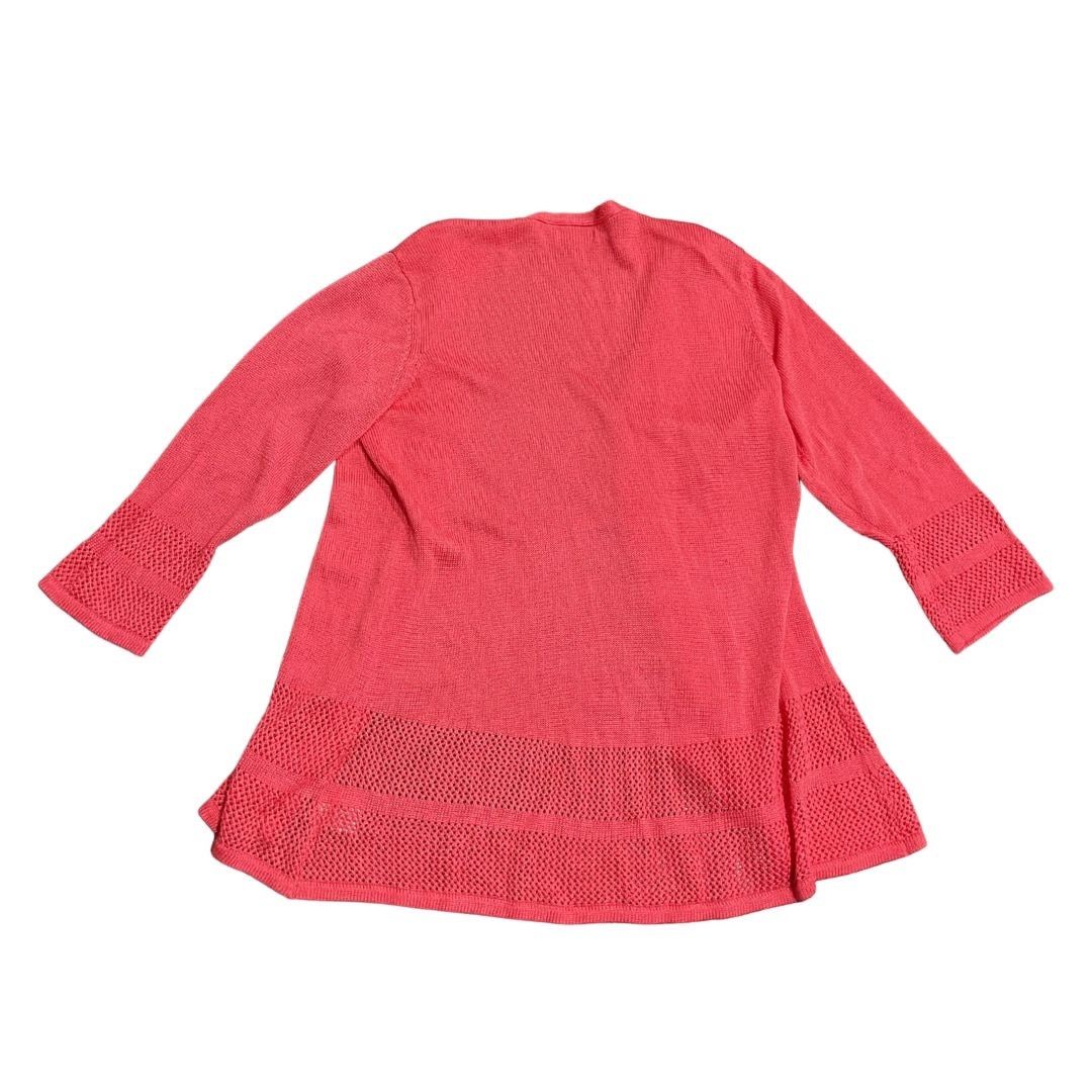 Other JM Collections Open Front Pink Cardigan Sweater Boho Casual Size L / US 10 / IT 46 - 2 Thumbnail