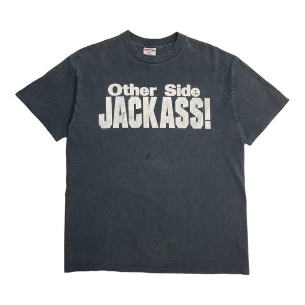 image of Vintage 1997 Stone Cold “Other Side Jackass” T-Shirt in Black, Men's (Size XL)