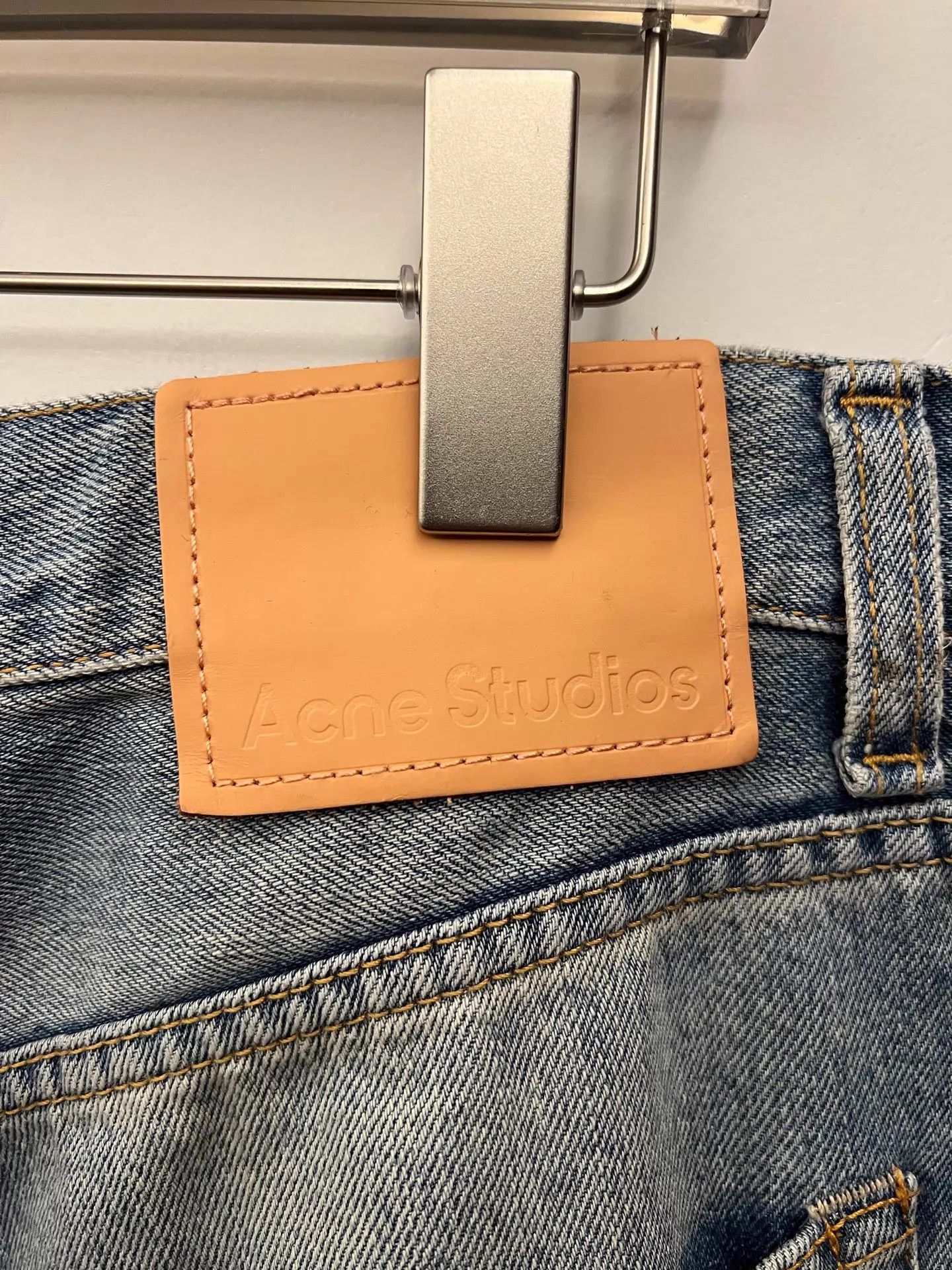 Acne Studios Acne 5-pocket graffiti jeans men's light blue 48 Size US 32 / EU 48 - 3 Thumbnail