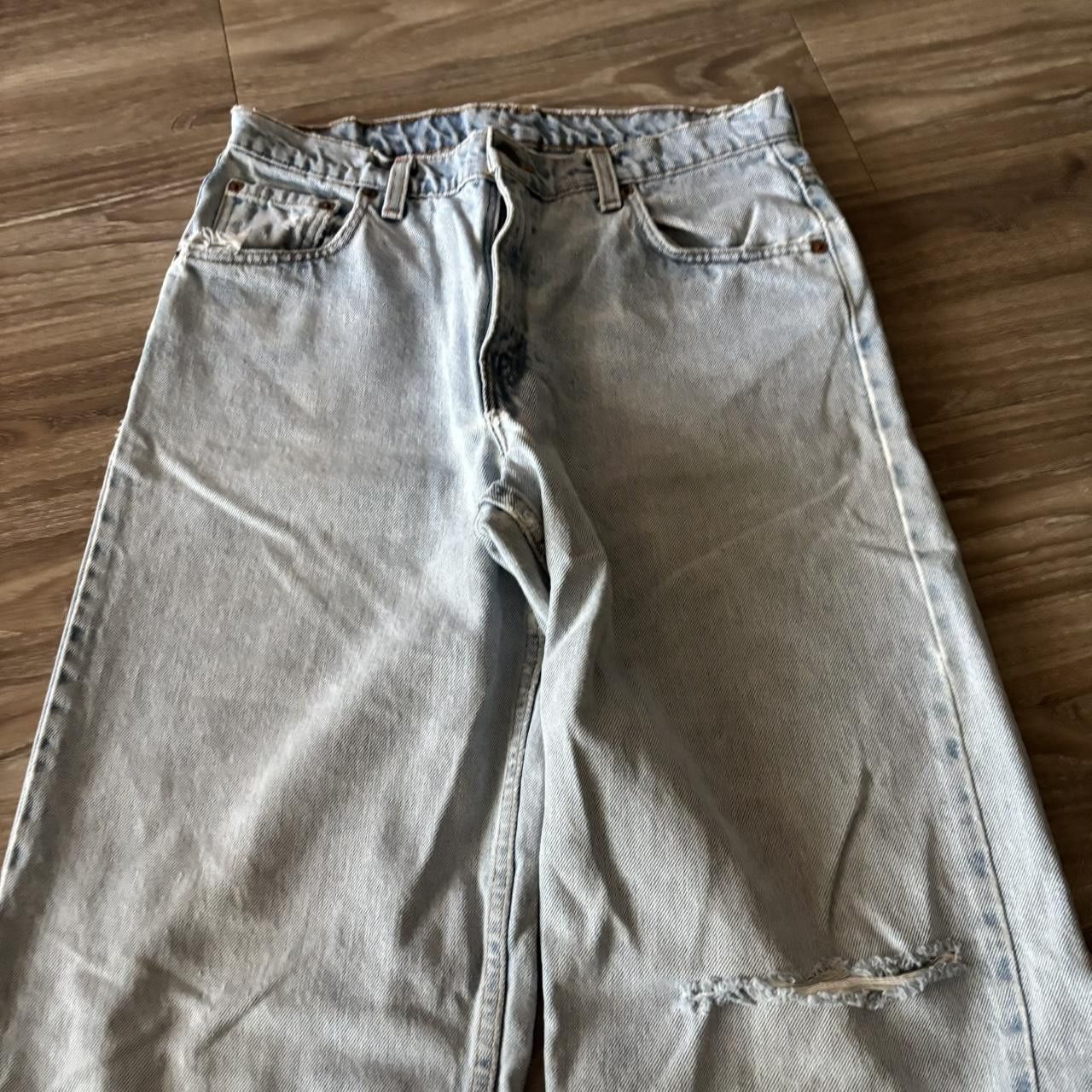 Levi's Crazy Vintage 90s Baggy Light Wash Levis Distressed Denim Jeans! 30x32 Size US 30 / EU 46 - 5 Thumbnail