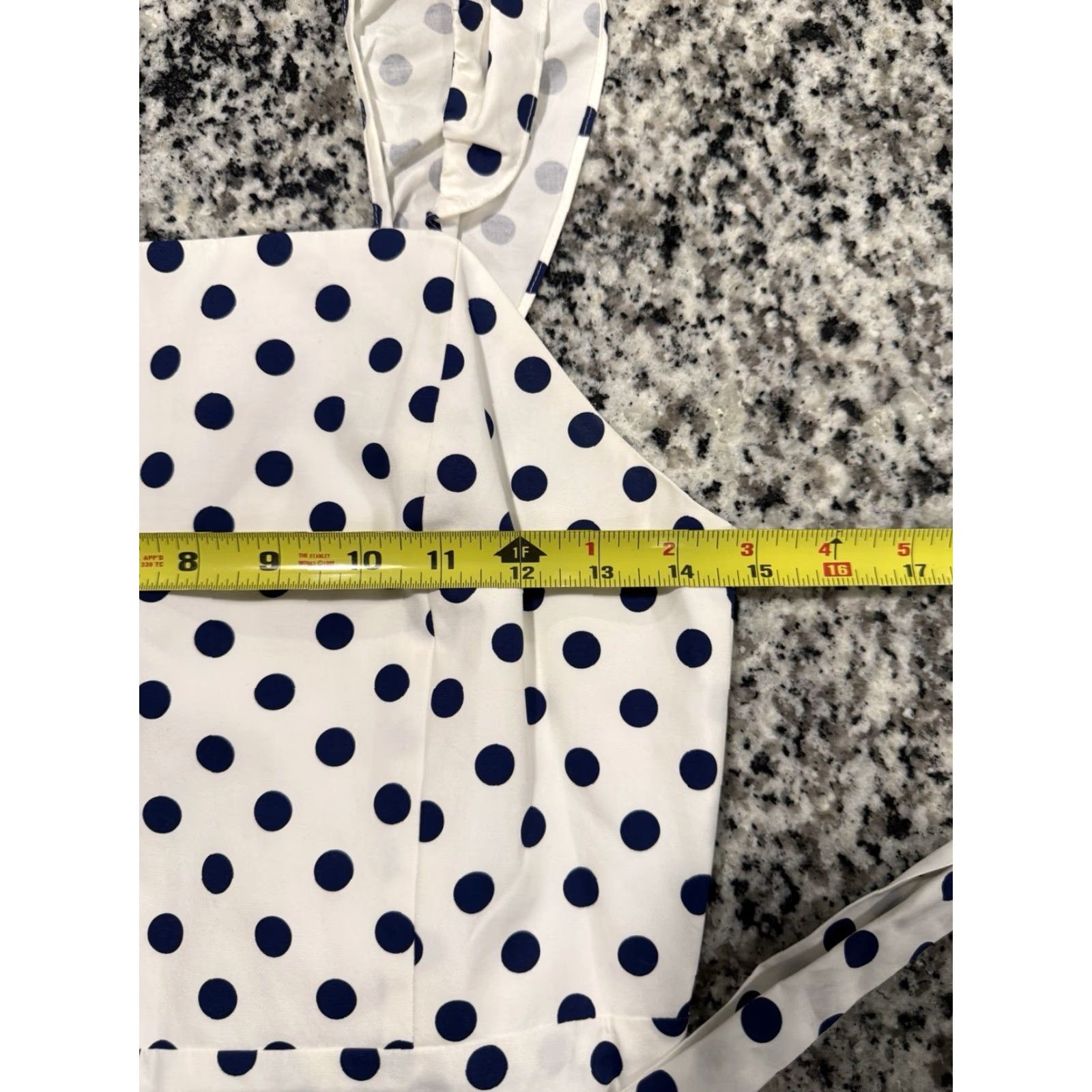 Alice + Olivia Alice + Olivia Dress Women Size 2 White Blue Polka Dot Sleeveless Mini Cotton Womens Size XS / US 0-2 / IT 36-38 - 4 Thumbnail