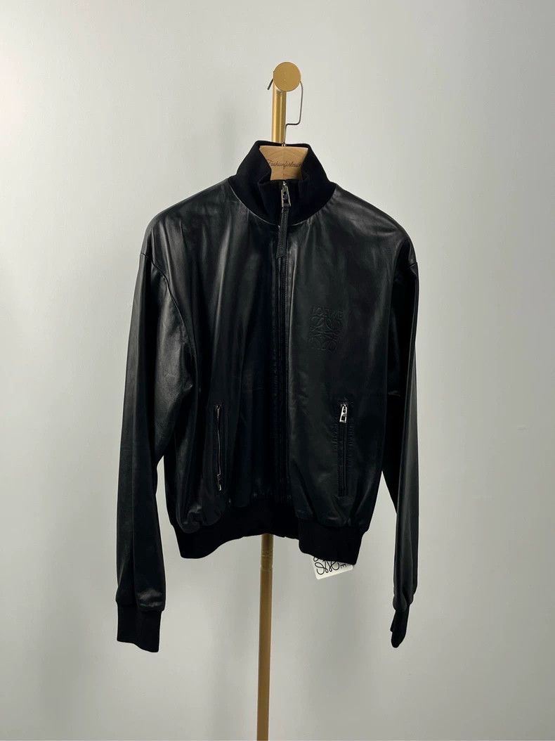 Loewe LOEWE Black lettering logo patch jacket coat Size XS / US 0-2 / IT 36-38 - 1 Thumbnail