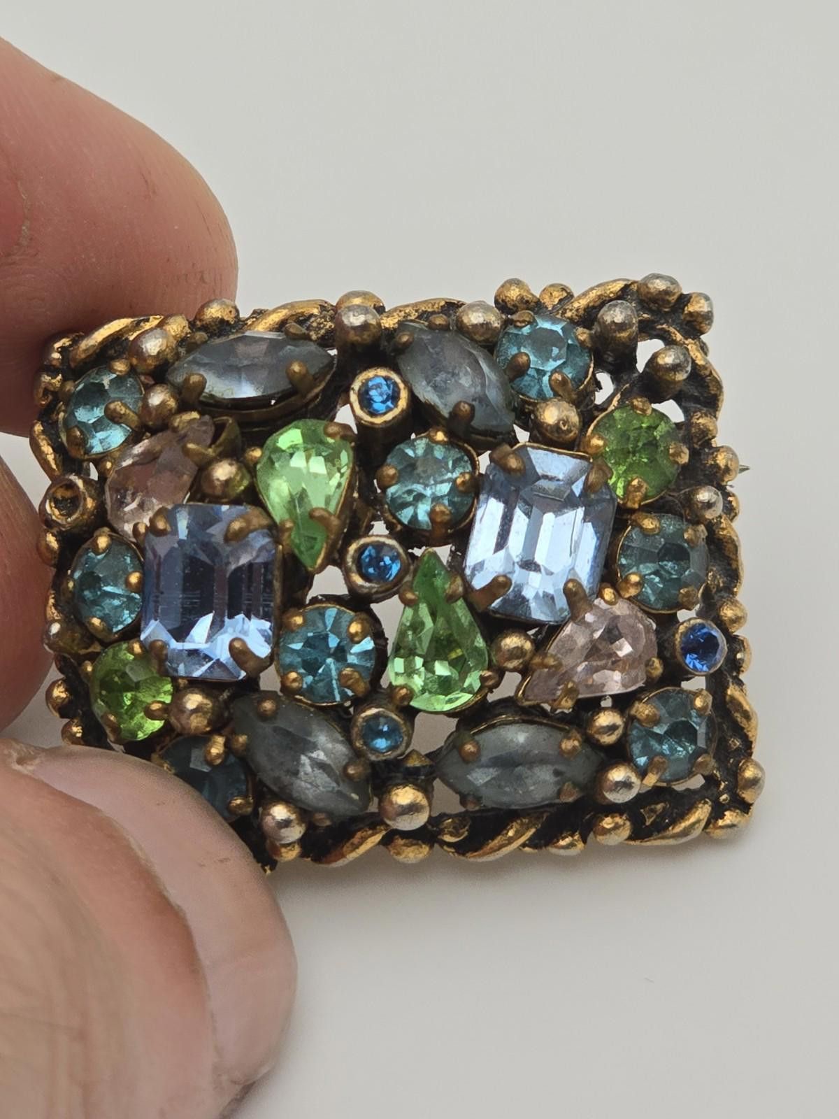 Other Vintage Signed Designer Barclay Rhinestone Brooch Size ONE SIZE - 3 Thumbnail