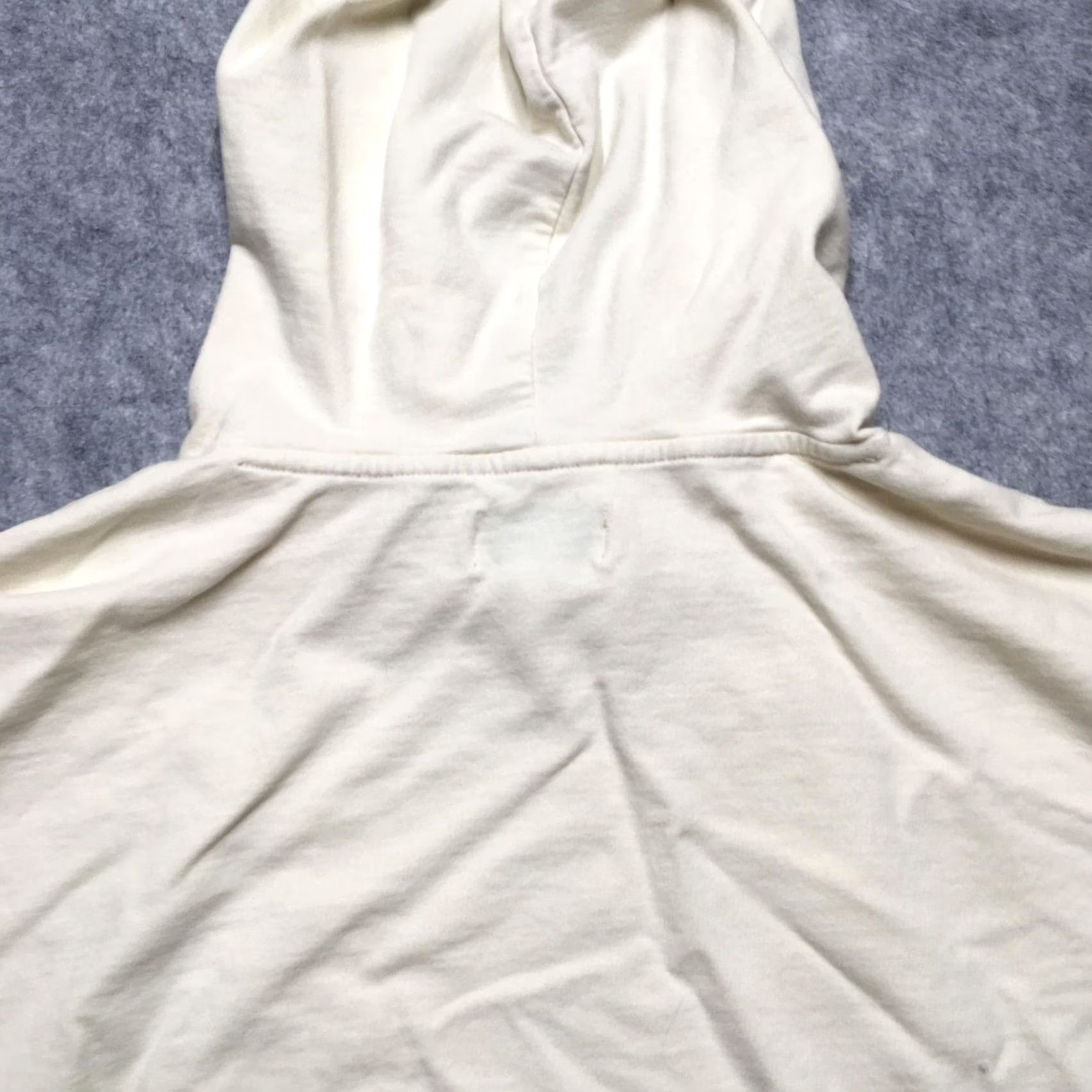 Vintage Aerie Hoodie Womens Medium White Cotton Knit Side Slit Long Sleeve Pullover Size M / US 6-8 / IT 42-44 - 7 Thumbnail