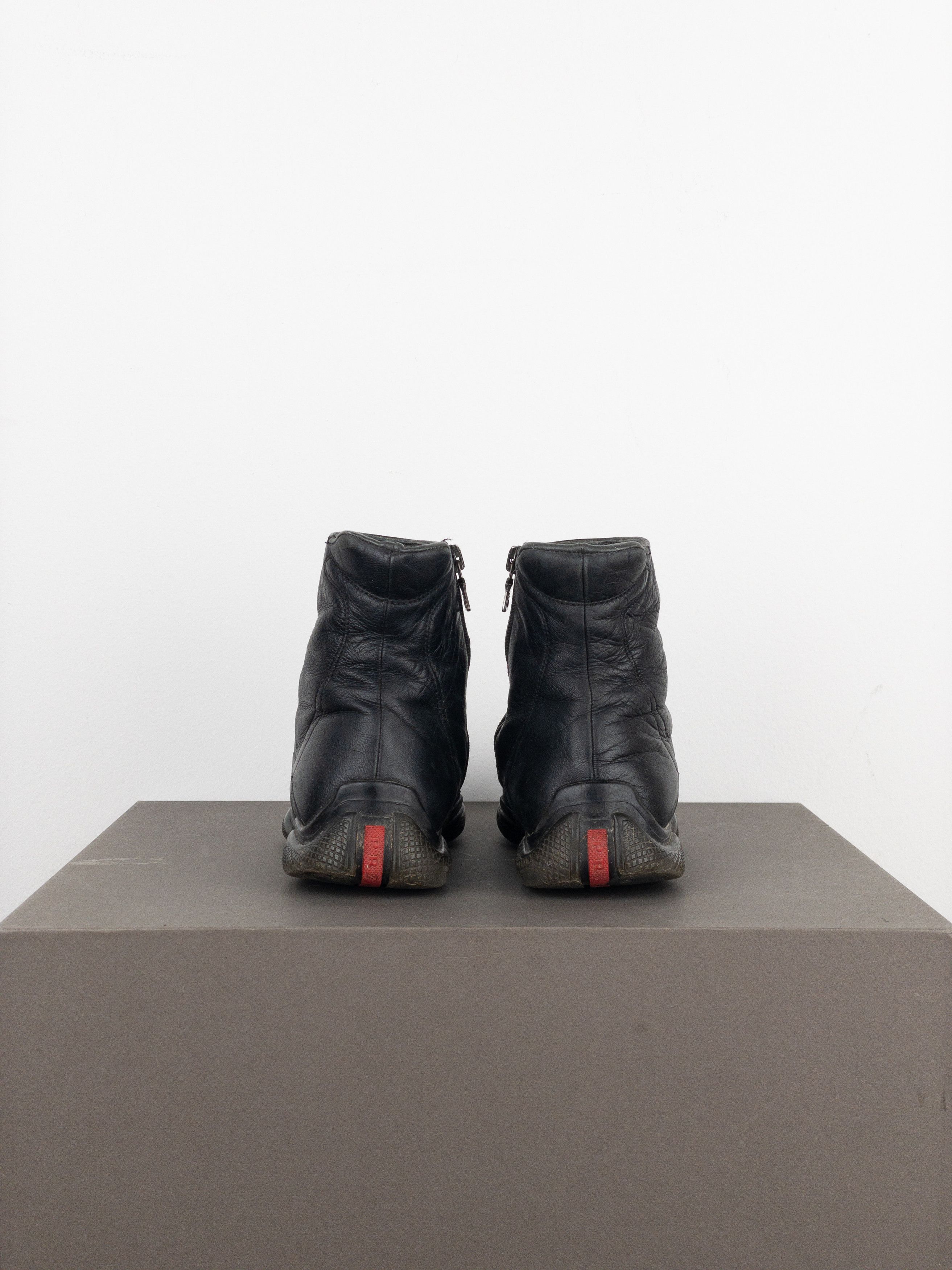 Prada Prada AW99 Square Toe Biker Moto Sports Ankle Boots Size US 6 / IT 36 - 6 Thumbnail