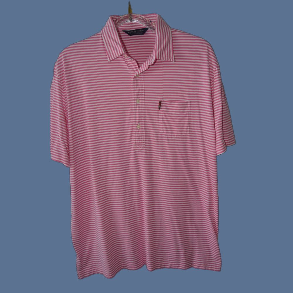 Polo Ralph Lauren Polo Ralph Lauren Polo Shirt Pink Stripe Cotton XL Polo Shirt Men XL Pink Stripe Polo Ralph Lauren Polo Golf Shirt Size XL Men Size US XL / EU 56 / 4 - 1 Thumbnail