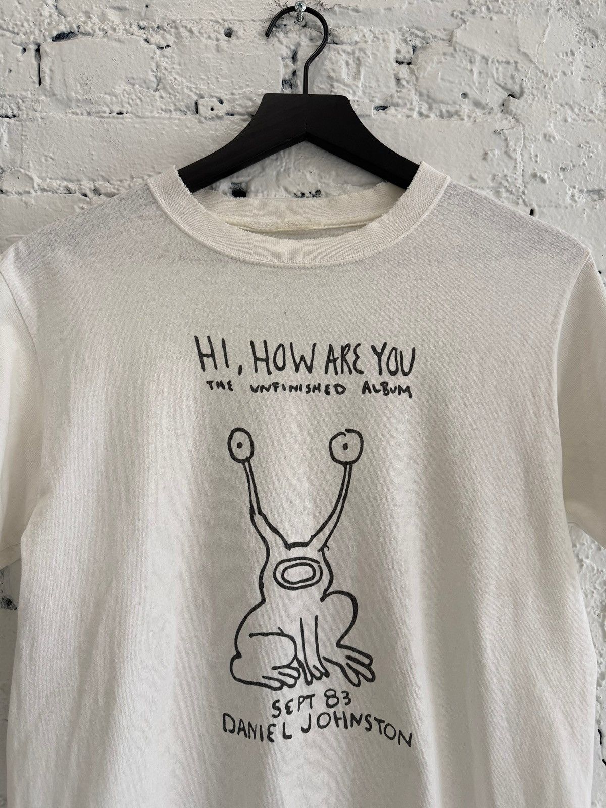 Vintage 1990s DANIEL JOHNSTON ‘HI,HOW ARE YOU’ TEE Size US M / EU 48-50 / 2 - 2 Thumbnail