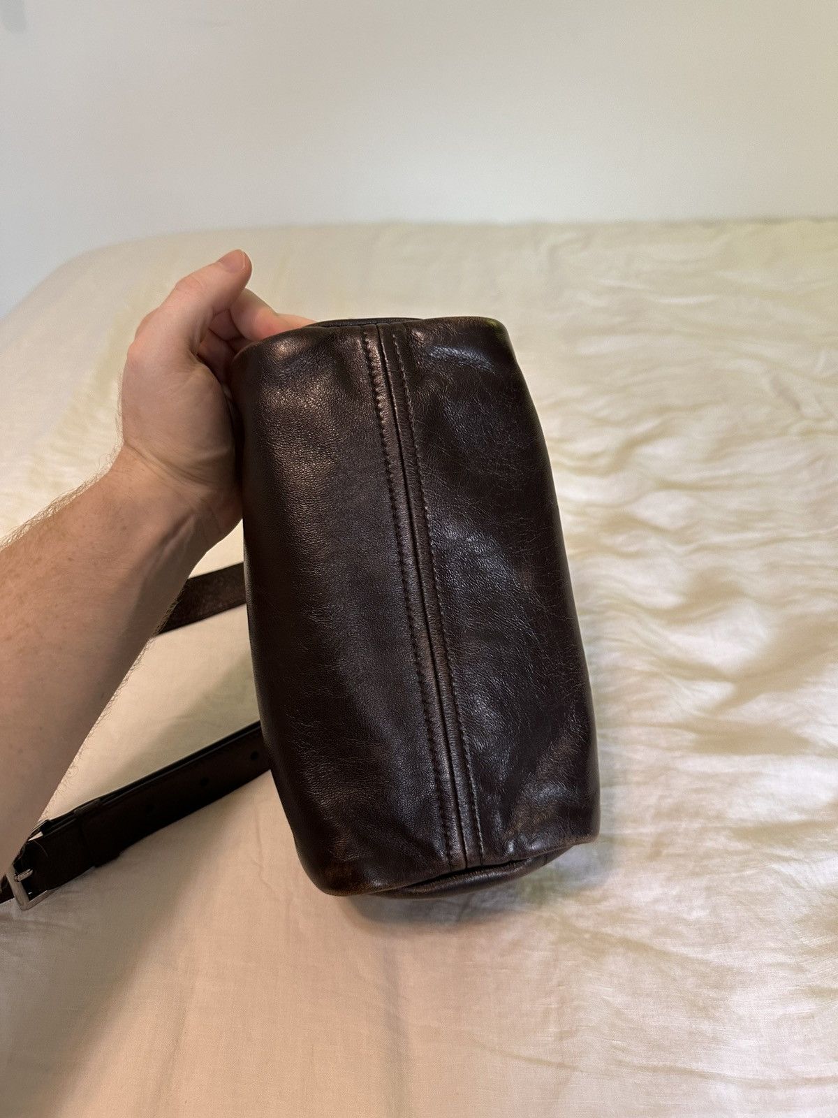 Prada Antiqued leather shoulder bag Size ONE SIZE - 10 Thumbnail