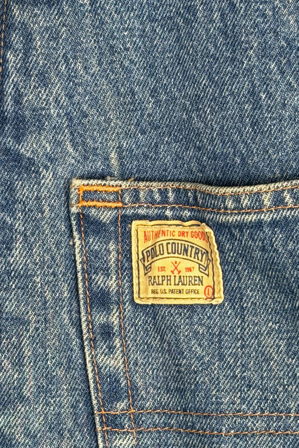 Polo Ralph Lauren 1990 Polo Country Ralph Lauren Made in USA Hooded Denim Size US XL / EU 56 / 4 - 9 Thumbnail