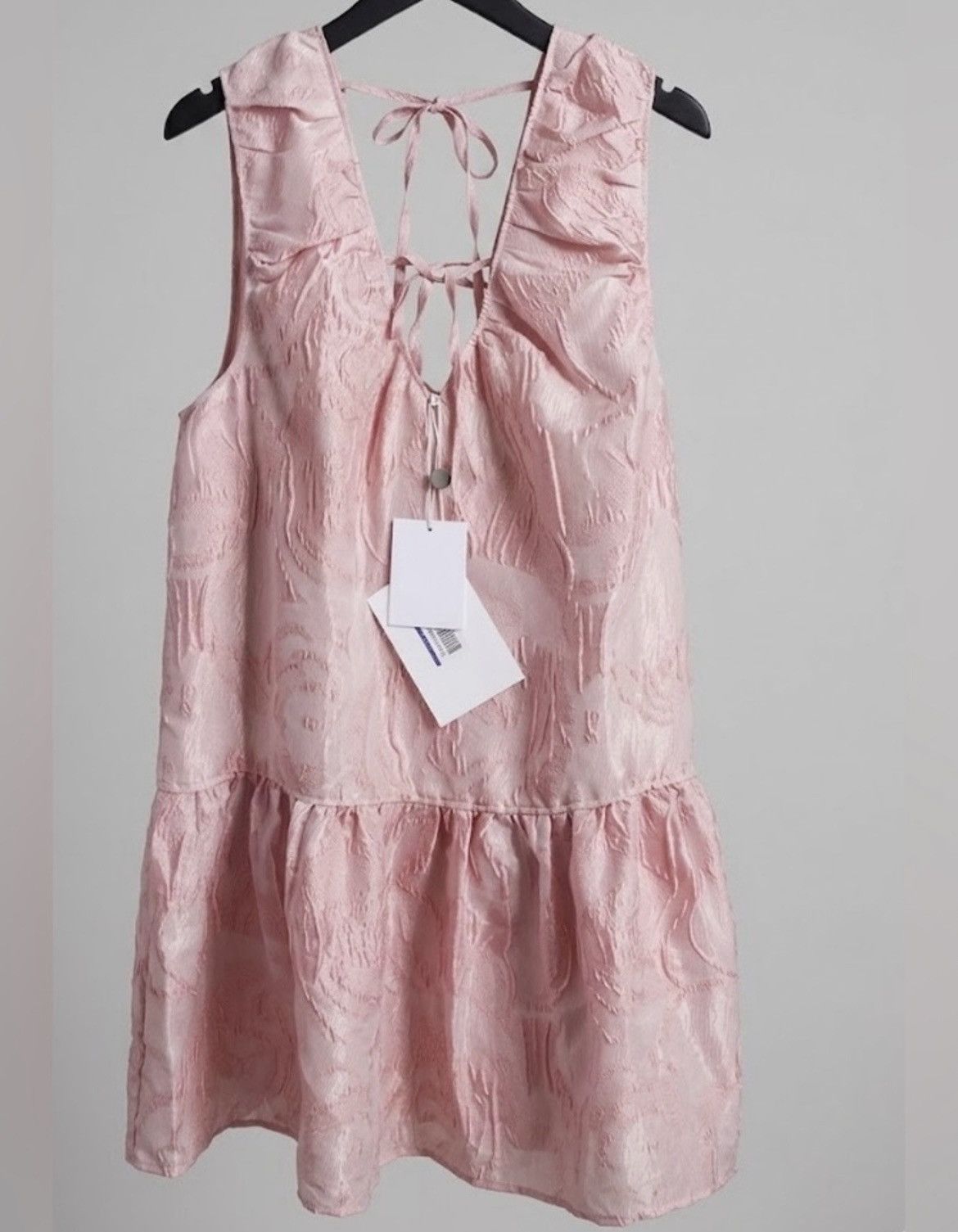 Ganni GANNI Gathered cloqué mini Dress Original Price $375 Size XL / US 12-14 / IT 48-50 - 6 Thumbnail