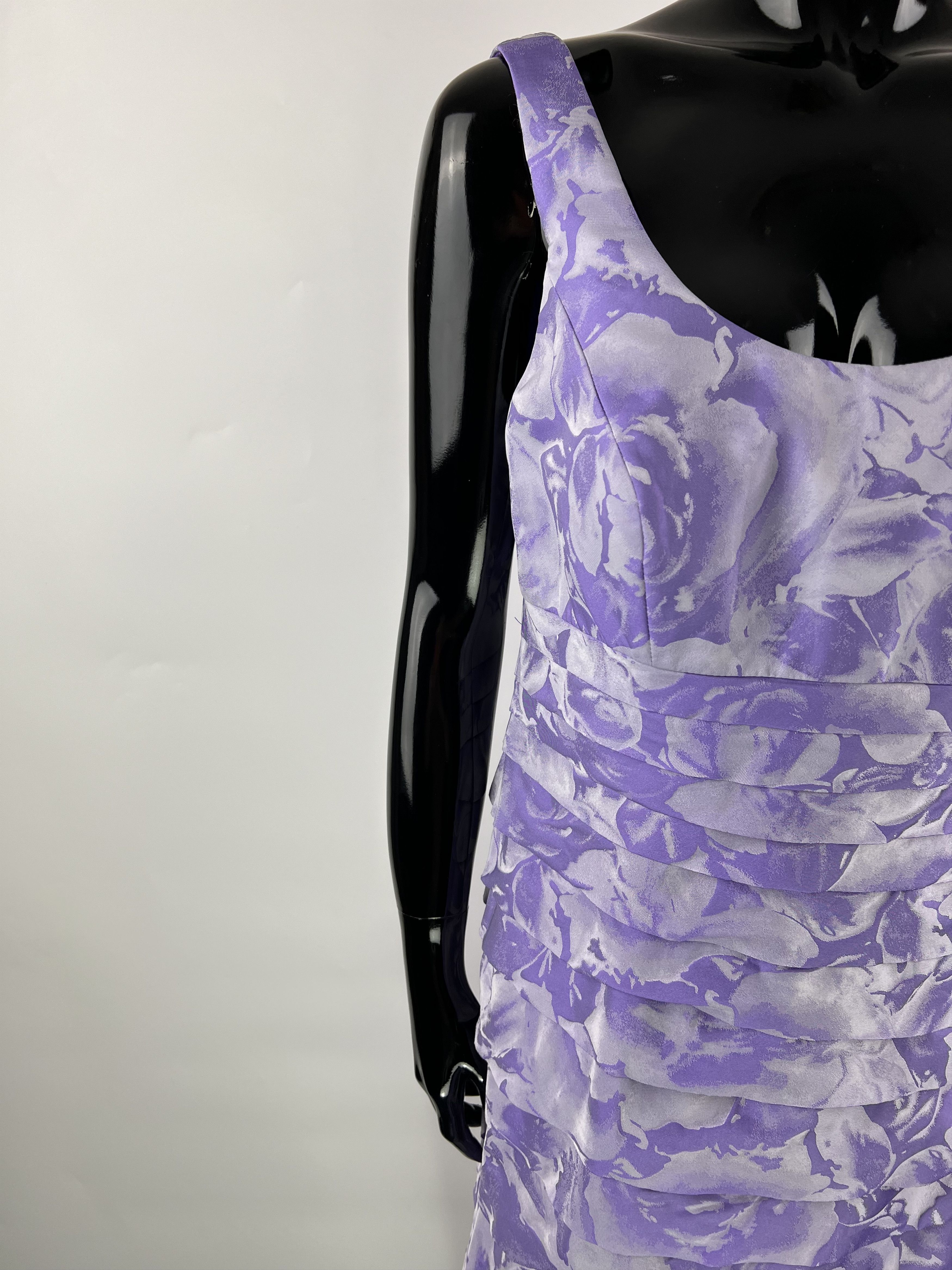 Designer Veni Infantino Floral Print Sleeveless Midi Dress UK12 US10 Size L / US 10 / IT 46 - 6 Thumbnail
