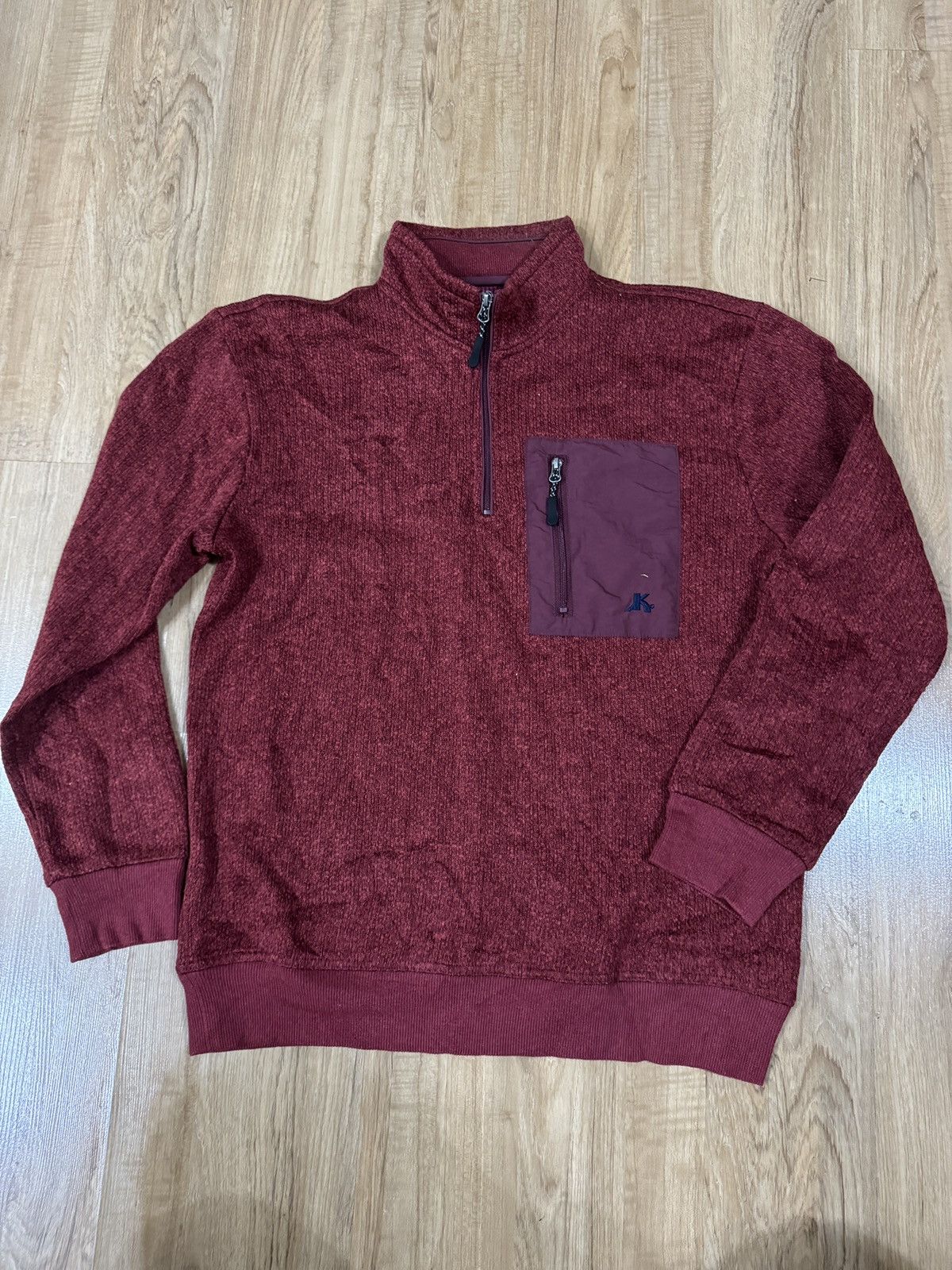 Designer × Japanese Brand × Kansai Yamamoto KANSAI YAMAMOTO HALF ZIP SWEATER Size US M / EU 48-50 / 2 - 1 Thumbnail