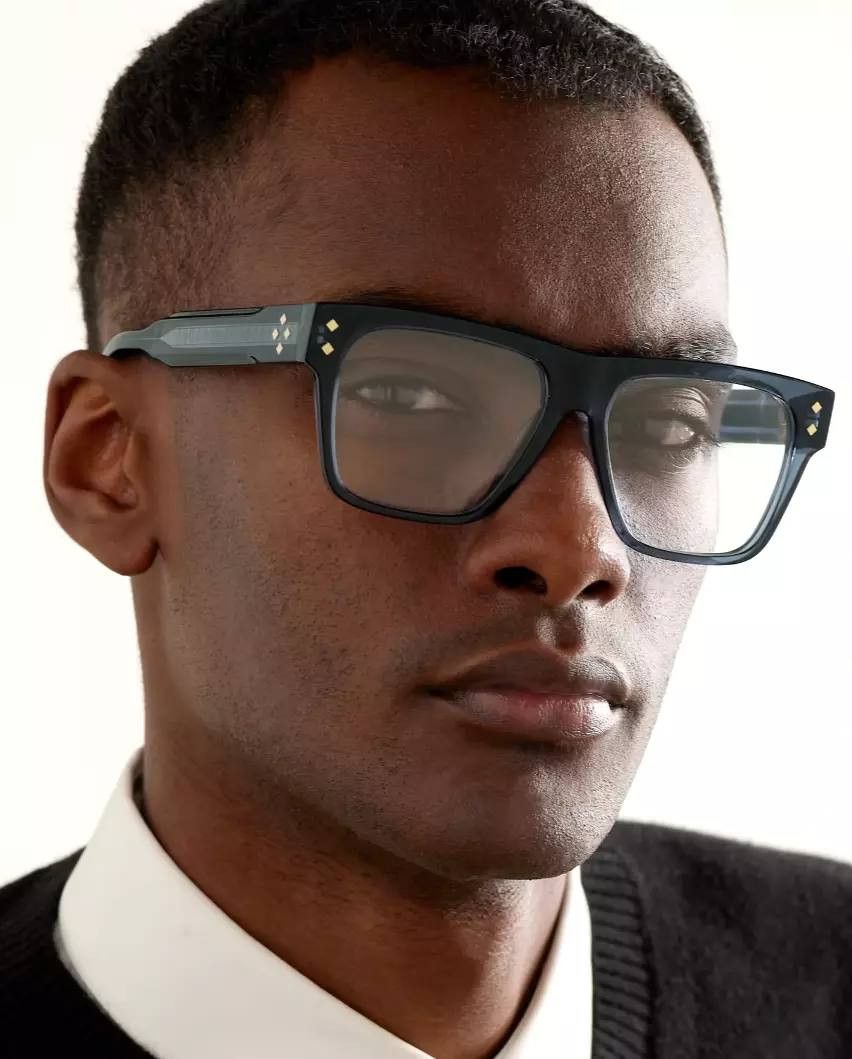 Dior Dior CD DIAMONDO S1F 2000 Eyeglasses Havana 55mm Square Size ONE SIZE - 2 Thumbnail