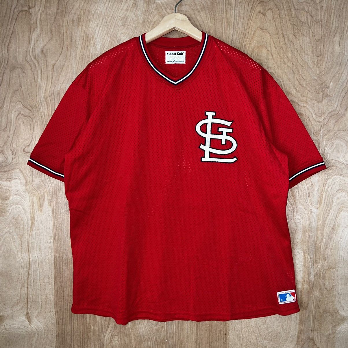 MLB VINTAGE 80s MACGREGOR SAND KNIT ST. LOUIS CARDINALS JERSEY Size US XXL / EU 58 / 5 - 1 Thumbnail