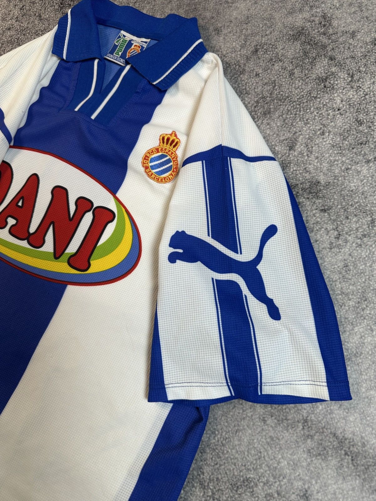 Puma Vintage Puma RCD Espanyol 90s Soccer Jersey Blokecore XL VTg Size US XL / EU 56 / 4 - 5 Thumbnail