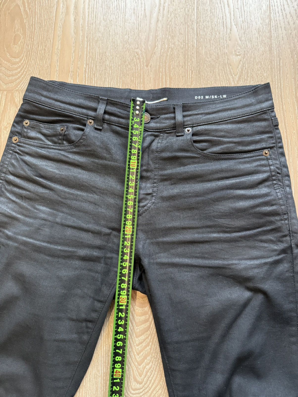 Saint Laurent Paris Sz 30 Saint Laurent Paris 18AW Waxed skinny Denim Size US 30 / EU 46 - 3 Thumbnail