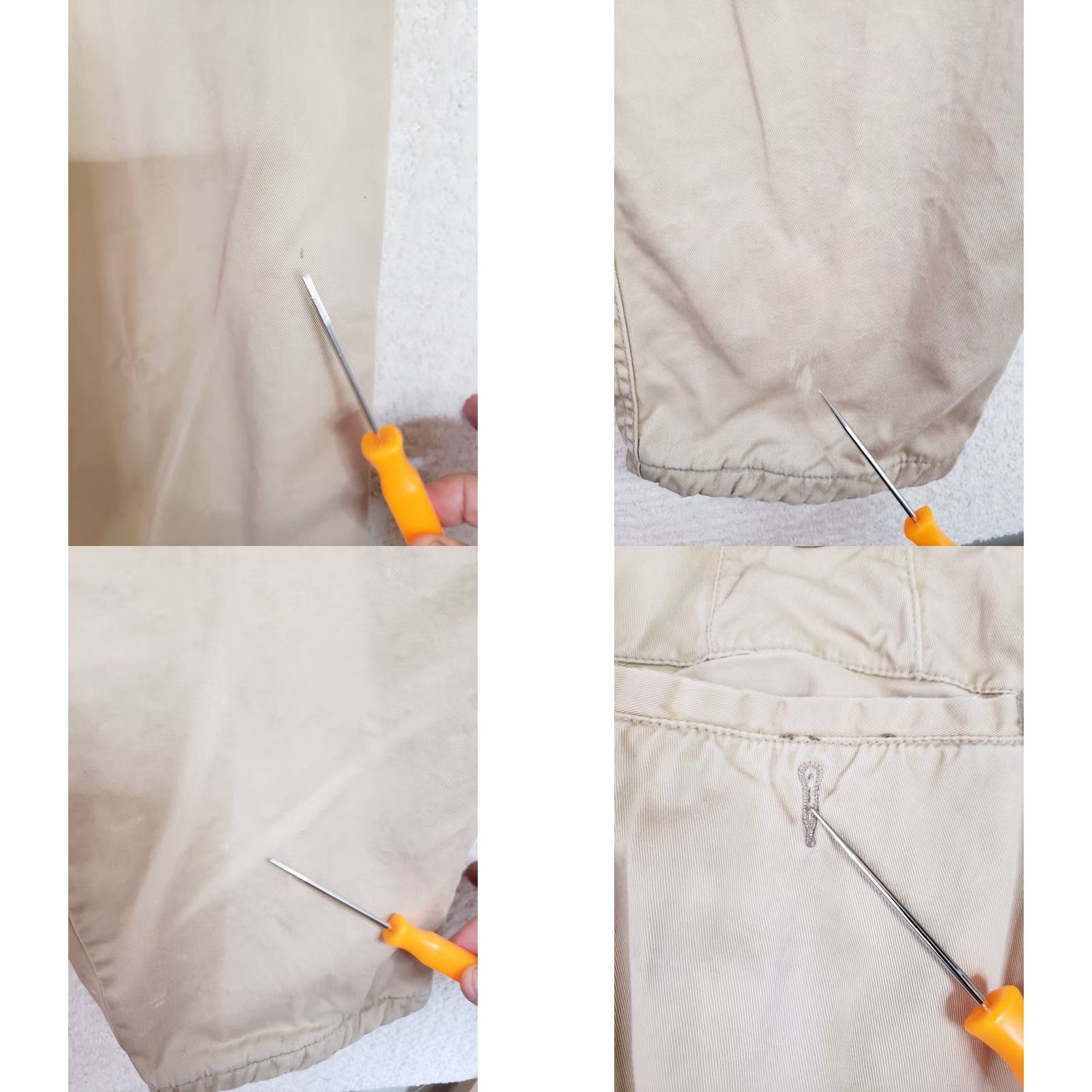 Vintage VINTAGE Woolrich Pants Men 34x29.5" Khaki Flannel Lined Workwear 90s Size US 34 / EU 50 - 10 Thumbnail